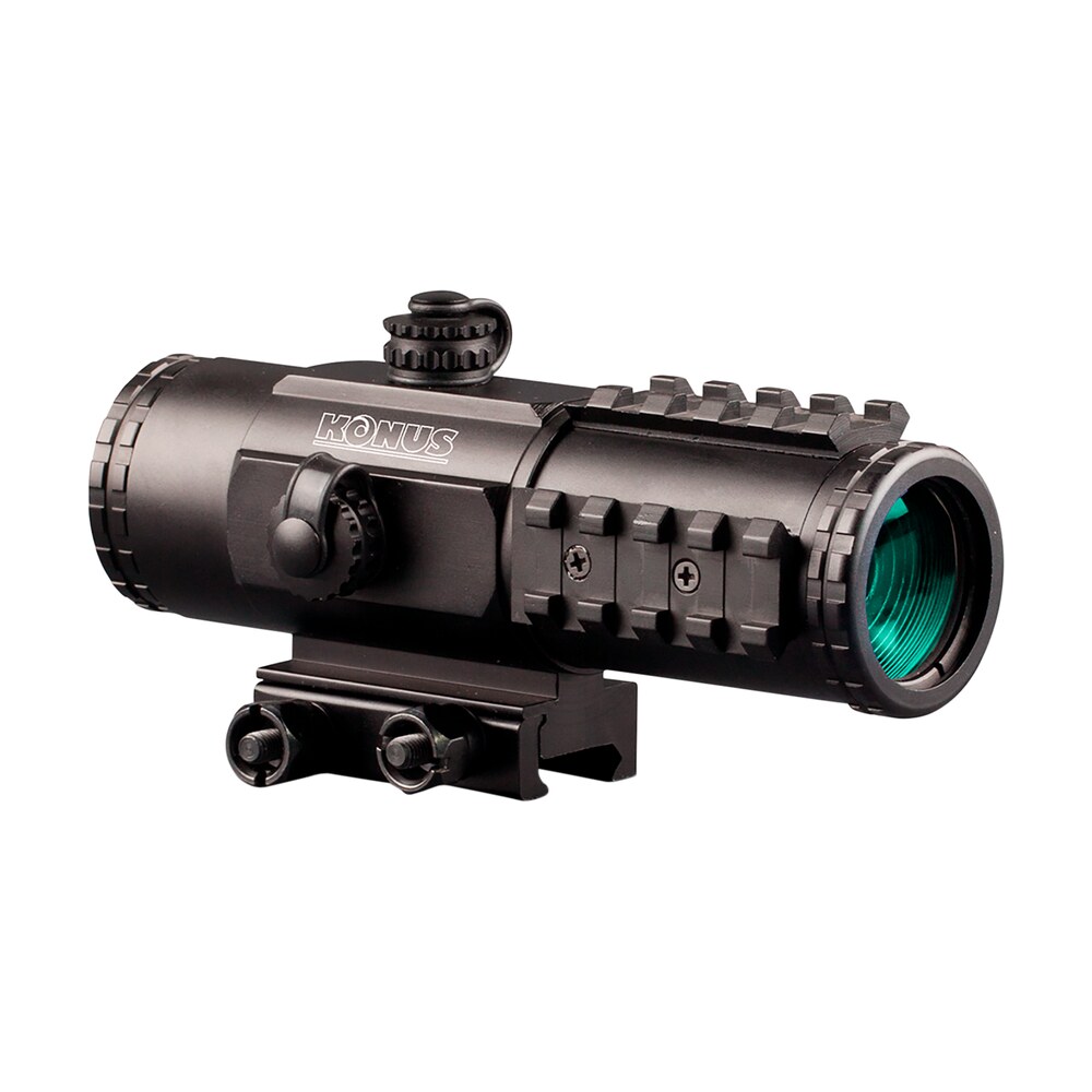 konus 7203 sight pro pts2 matte black 3 x 30 mm 2.8 moa red/blue bdc reticle Konus 7203 Sight Pro PTS2 Matte Black 3 X 30 mm 2.8 MOA Red/Blue BDC Reticle Sports South item 100087