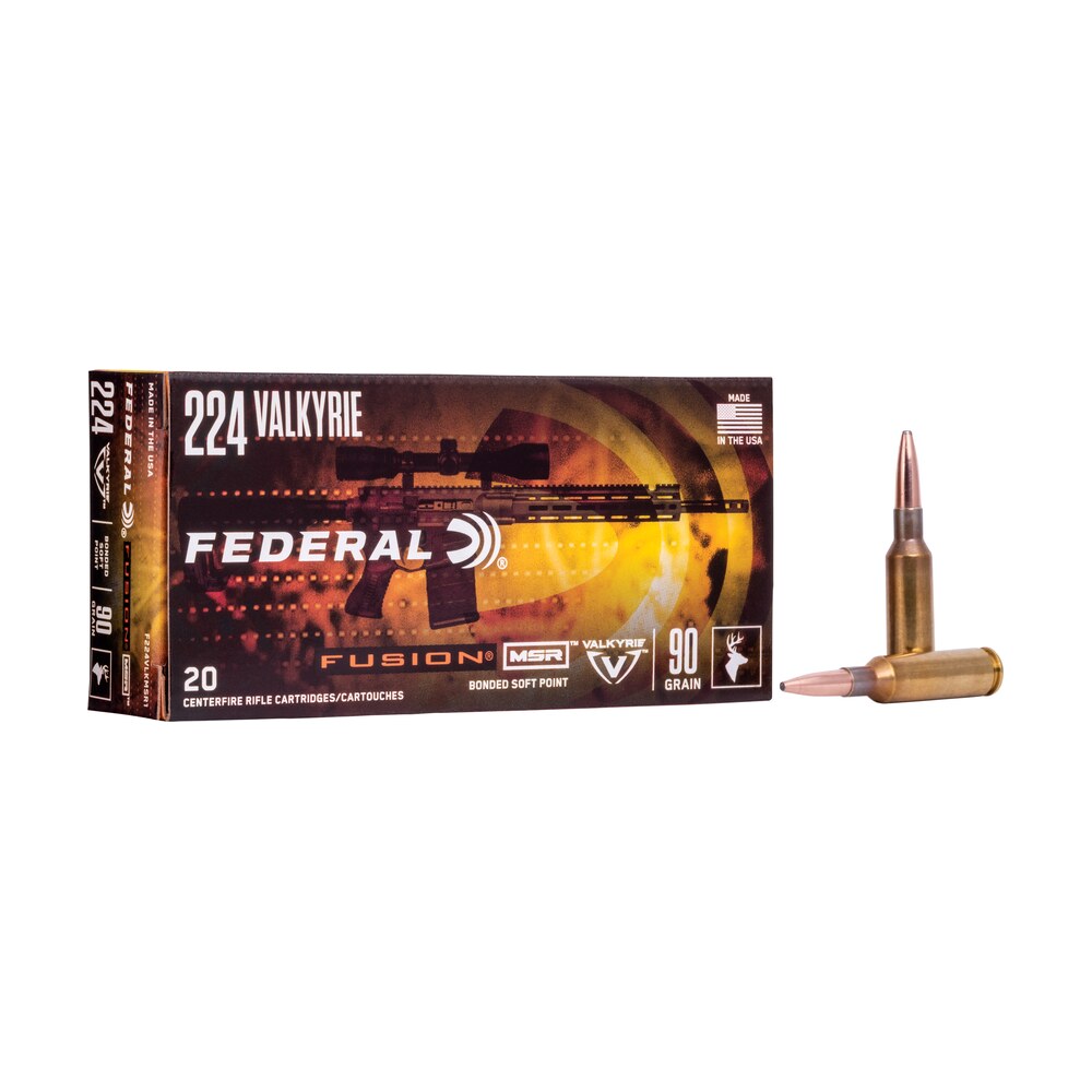 federal f224vlkmsr1 fusion msr 224valkyrie 90gr bonded soft point 20 per box/10 case Federal F224VLKMSR1 Fusion MSR 224Valkyrie 90gr Bonded Soft Point 20 Per Box/10 Case Sports South item 100178