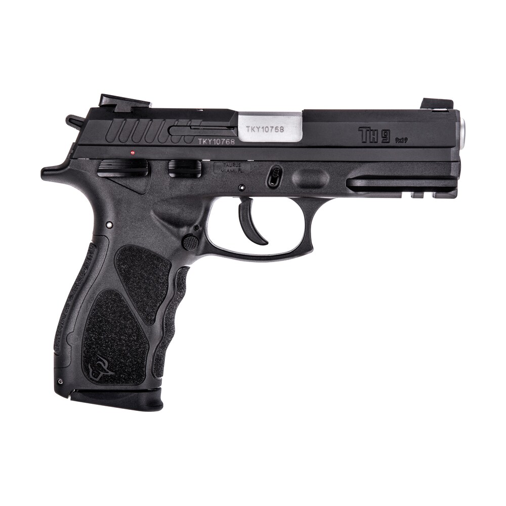 taurus 1th9041 th full size 9mm luger 17+1 4.27" matte stainless steel barrel, matte black serrated slide, black polymer frame w/picatinny rail, black finger grooved polymer grip right hand Taurus 1TH9041 TH Full Size 9mm Luger 17+1 4.27" Matte Stainless Steel Sports South item 100185