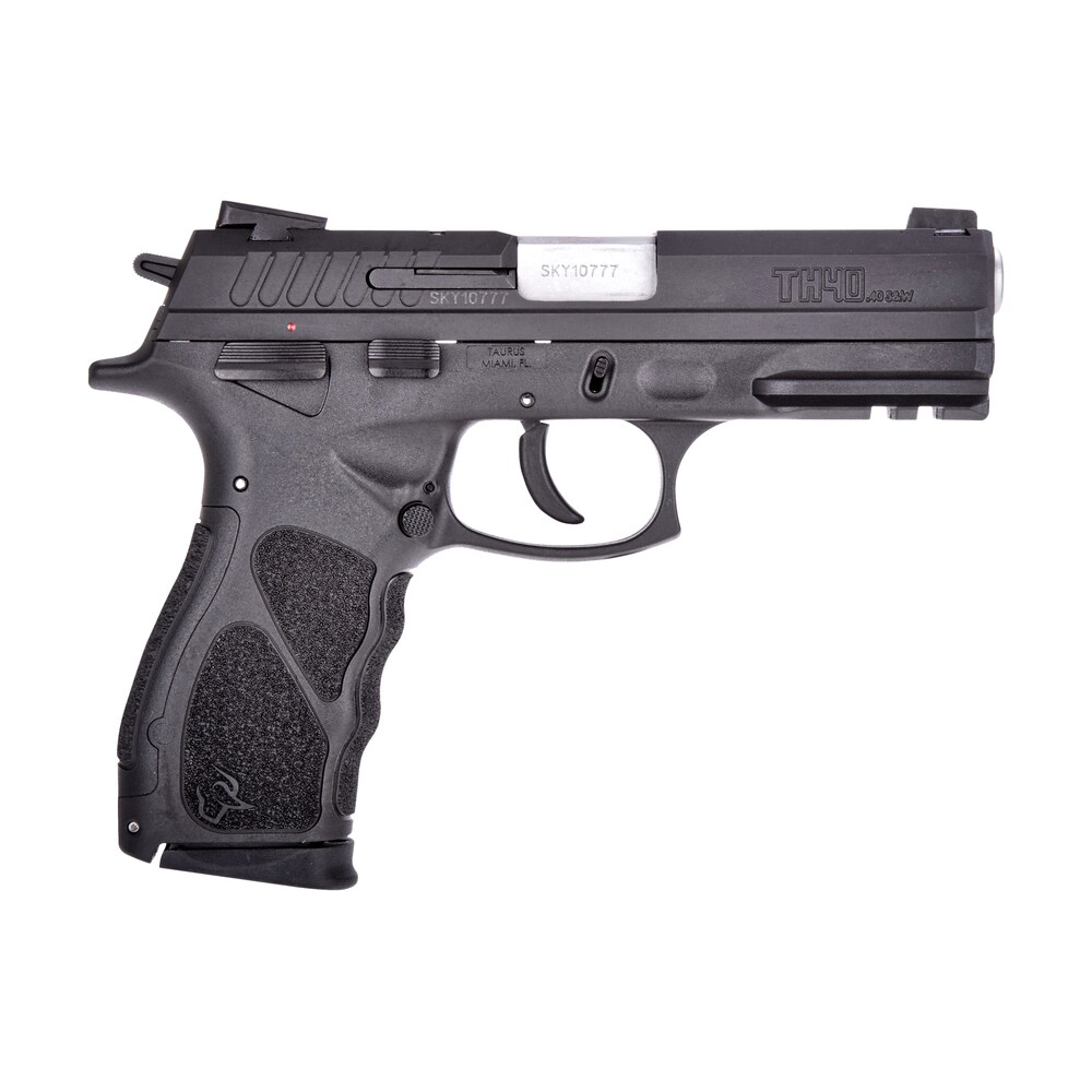 taurus 1th40041 th full size 40 s&w 15+1 4.27" matte stainless steel barrel, matte black serrated slide, black polymer frame w/picatinny rail, black finger grooved polymer grip right hand Taurus 1TH40041 TH Full Size 40 S&W 15+1 4.27" Matte Stainless Steel Sports South item 100187