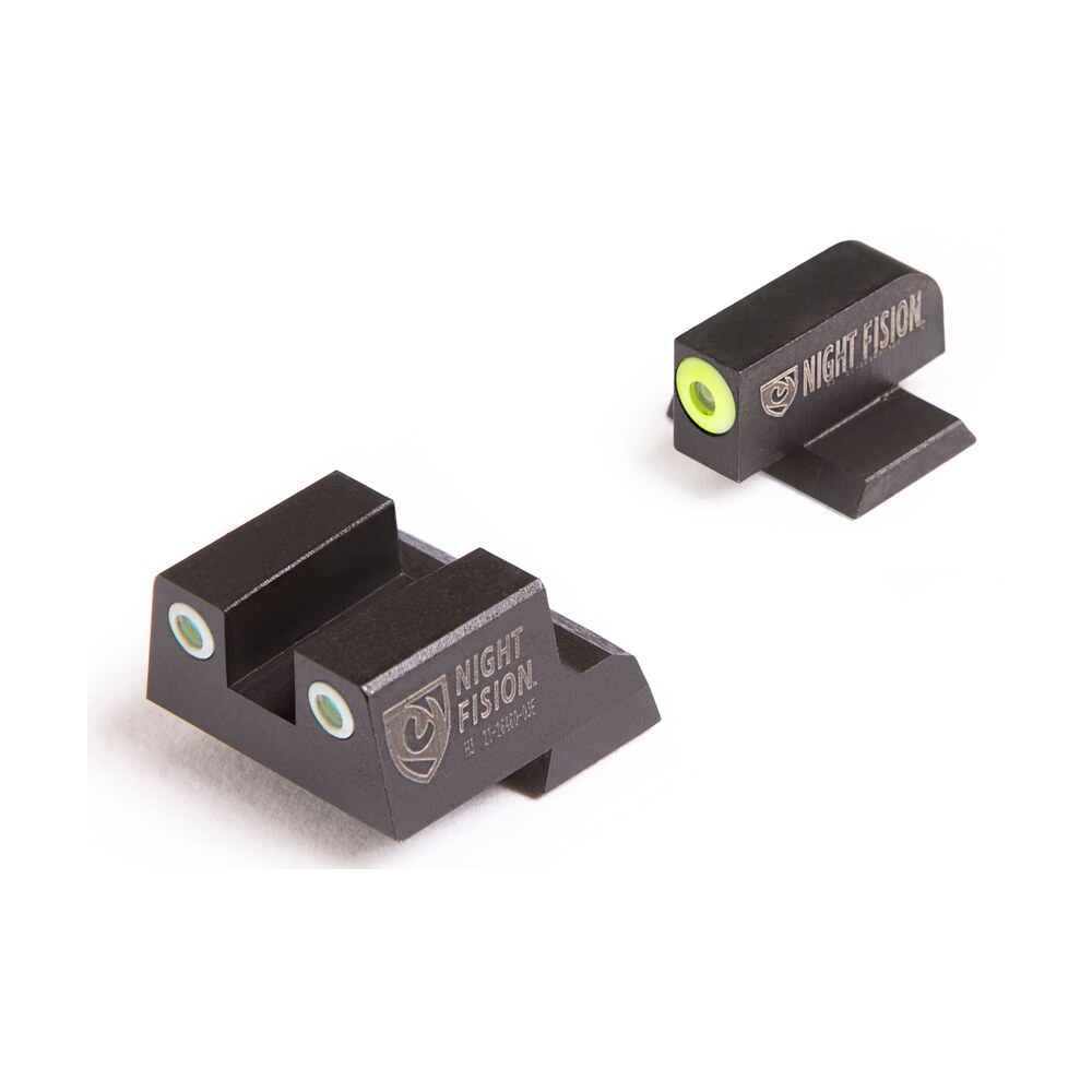 night fision cnk026003ygw tritium night sights for canik green tritium yellow outline front sight green tritium white ring rear sight tp9sfx/tp9sfl Night Fision CNK026003YGW Tritium Night Sights for Canik Green Tritium Yellow Outline Front Sports South item 100267