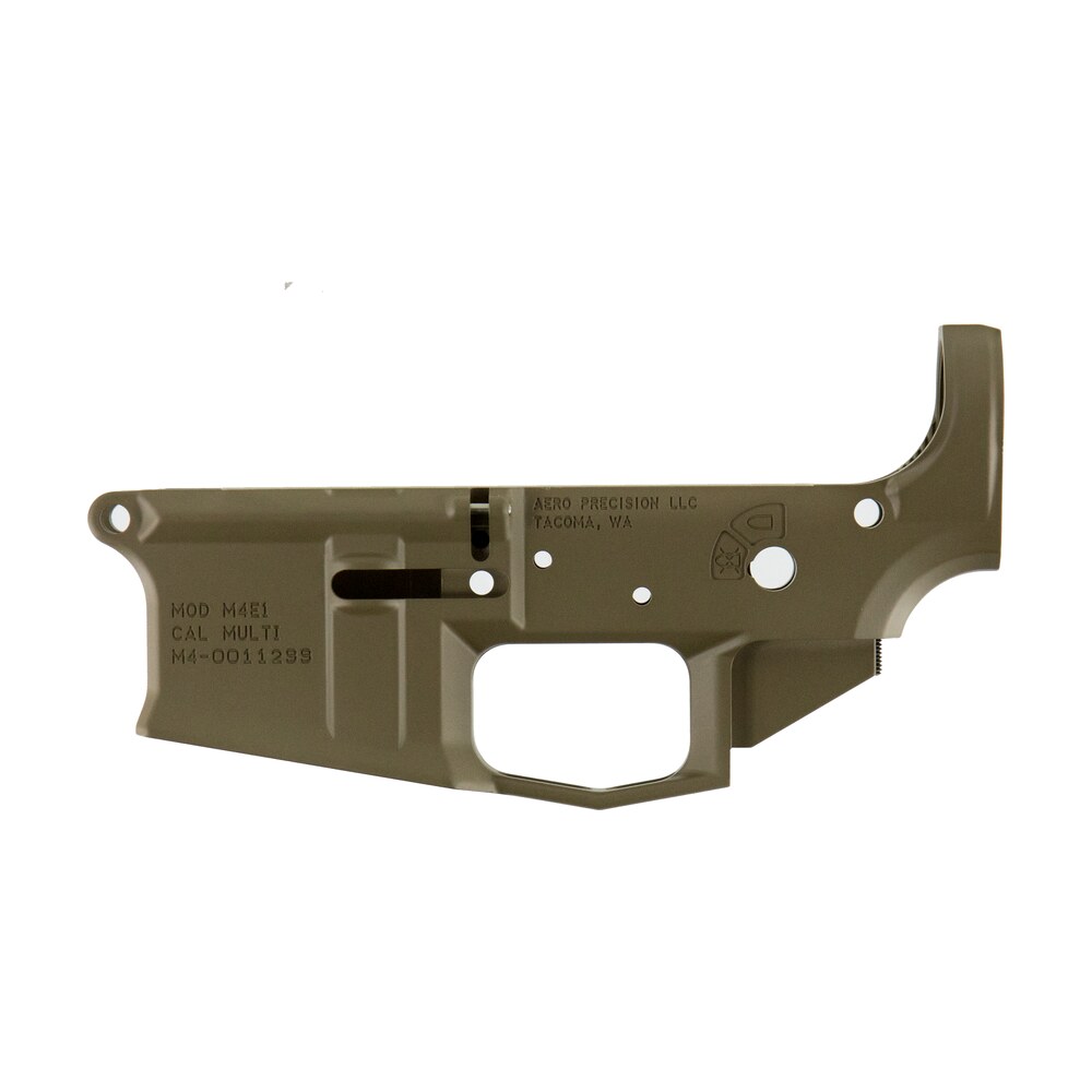 aero precision apar600002c m4e1 receiver multi caliber flat dark earth cerakote finish 7075 t6 aluminum material with mil spec dimensions for ar 15 Aero Precision APAR600002C M4E1 Receiver Multi-Caliber Flat Dark Earth Cerakote Finish 7075-T6 Sports South item 100538