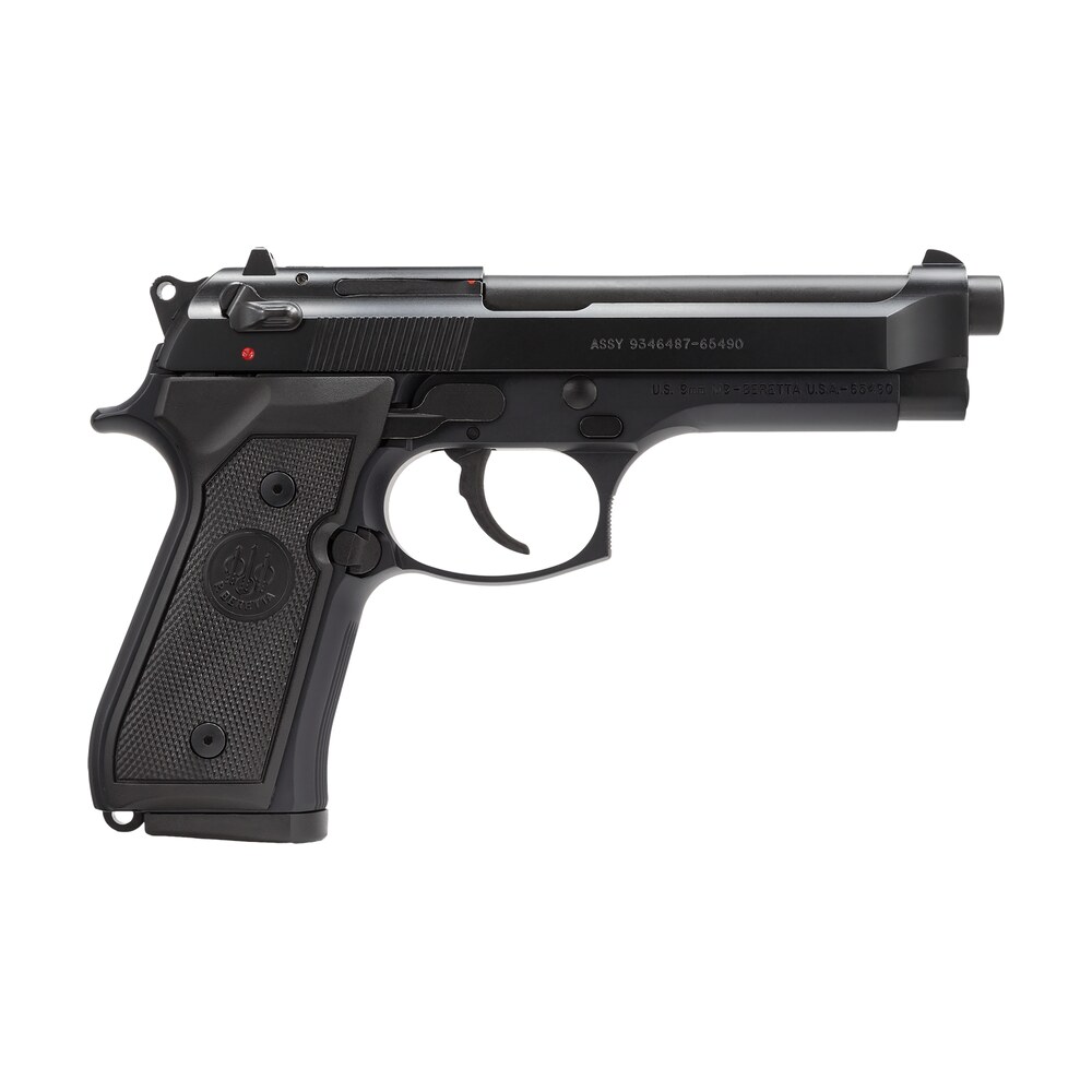 beretta usa j92m9a0ca m9 *ca compliant full size frame 9mm luger 10+1, 4.90" steel barrel, black bruniton serrated steel slide & aluminum frame w/beavertail, ambidextrous Beretta USA J92M9A0CA M9 *CA Compliant Full Size Frame 9mm Luger 10+1, 4.90" Steel Sports South item 100554