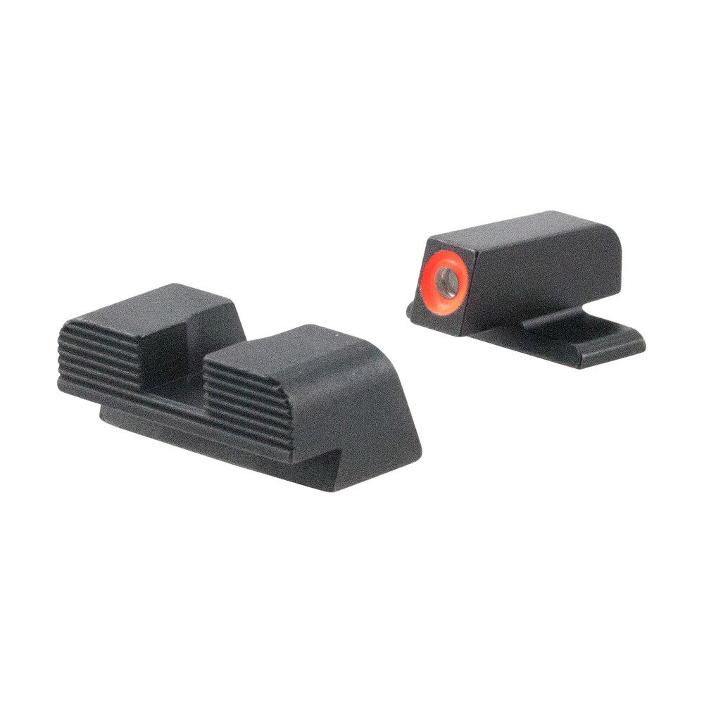 ameriglo sg434 protector sight set for sig sauer green tritium orange outline front sight black serrated rear sight AmeriGlo SG434 Protector Sight Set for Sig Sauer Green Tritium Orange Outline Front Sight-Black Sports South item 100821