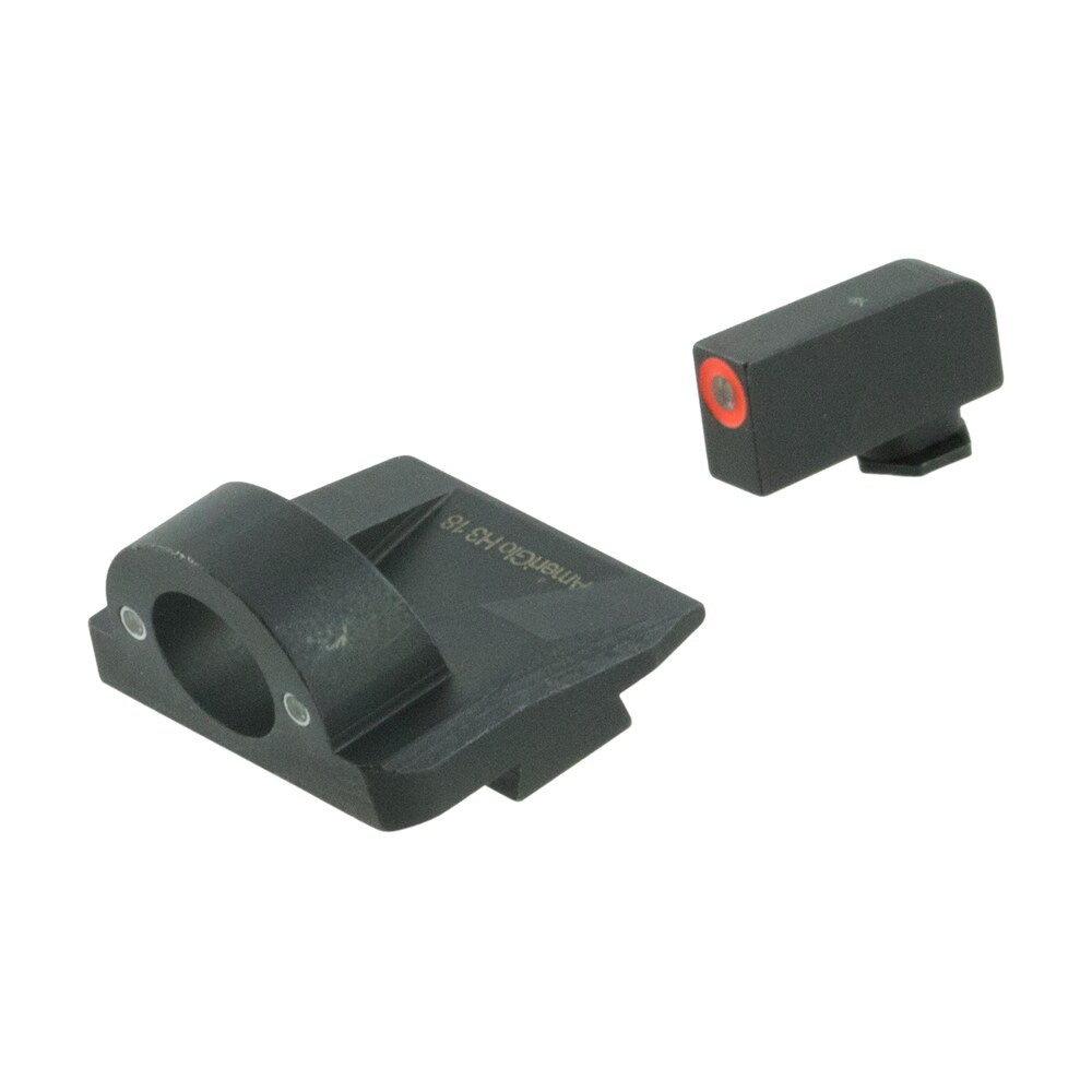 ameriglo gl5225 ghost ring sight set for glock green tritium orange outline front sight green tritium rear sight AmeriGlo GL5225 Ghost Ring Sight Set for Glock Green Tritium Orange Outline Front Sight-Green Sports South item 100823