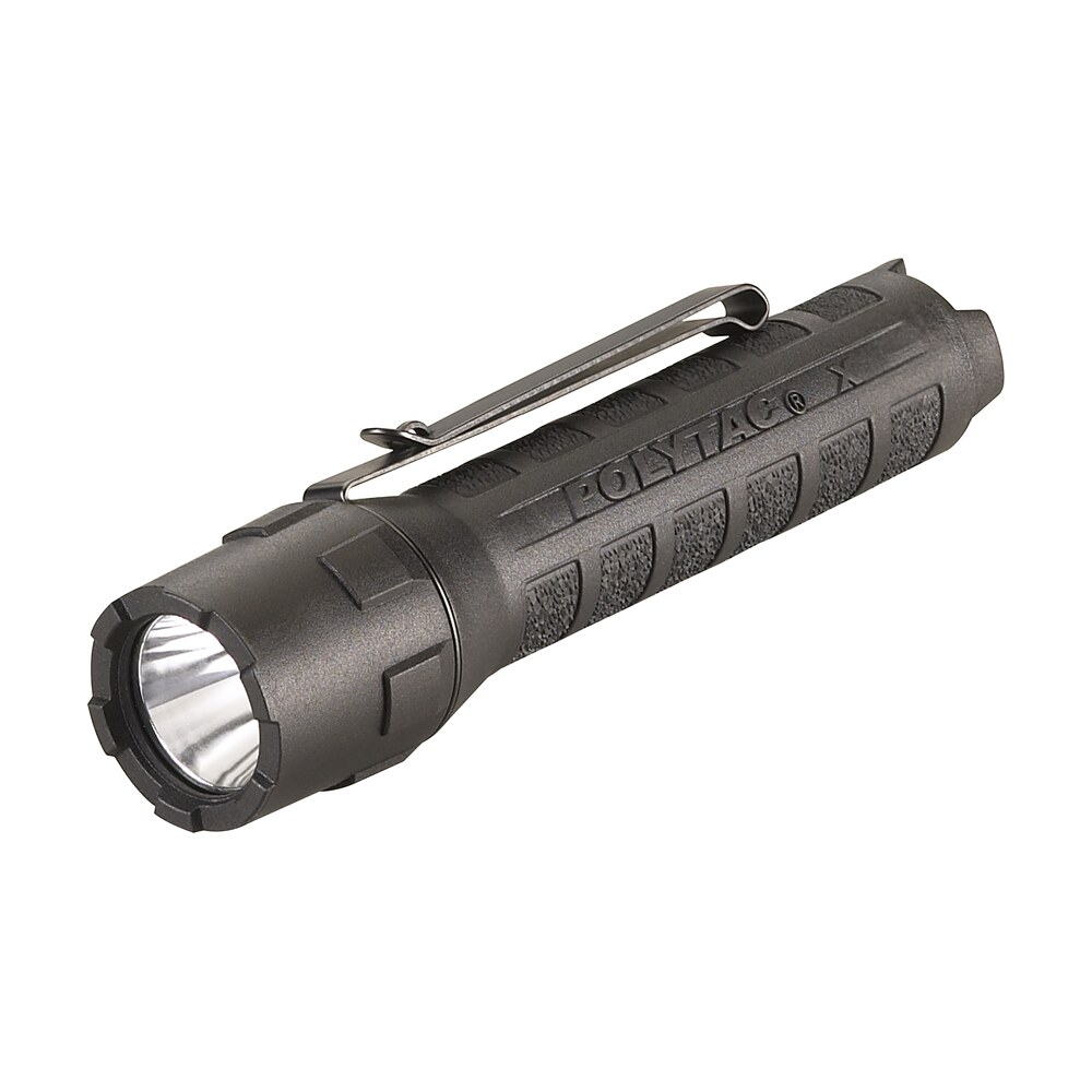 streamlight 88600 polytac x flashlight black 35/260/600 lumens white led Streamlight 88600 PolyTac X Flashlight Black 35/260/600 Lumens White LED Sports South item 100846