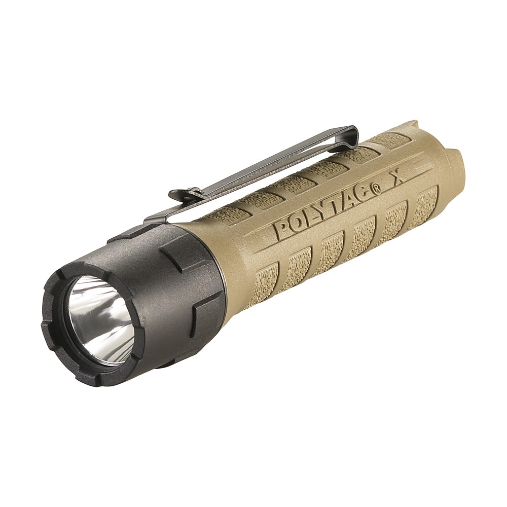 streamlight 88602 polytac x flashlight coyote 35/260/600 lumens white led Streamlight 88602 PolyTac X Flashlight Coyote 35/260/600 Lumens White LED Sports South item 100847