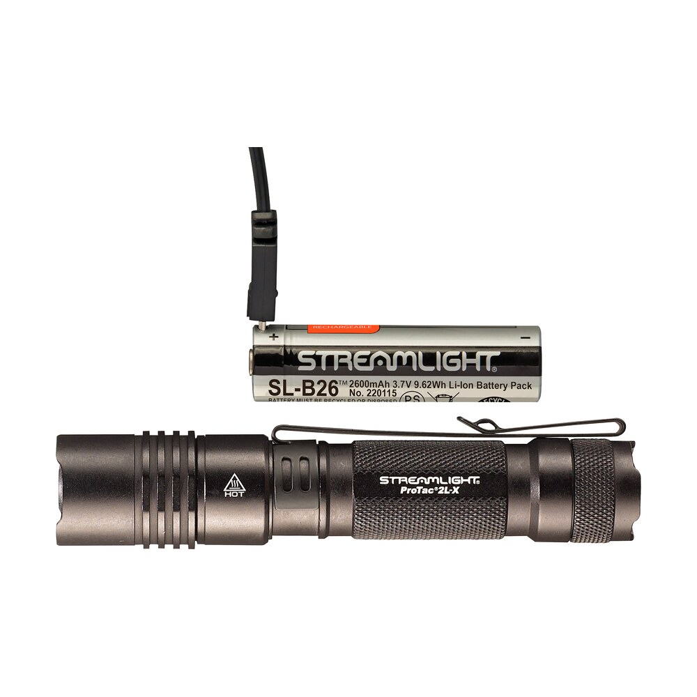 streamlight 88082 protac 2l x usb flashlight black anodized 40/500 lumens white led Streamlight 88082 ProTac 2L-X USB Flashlight Black Anodized 40/500 Lumens White LED Sports South item 100854