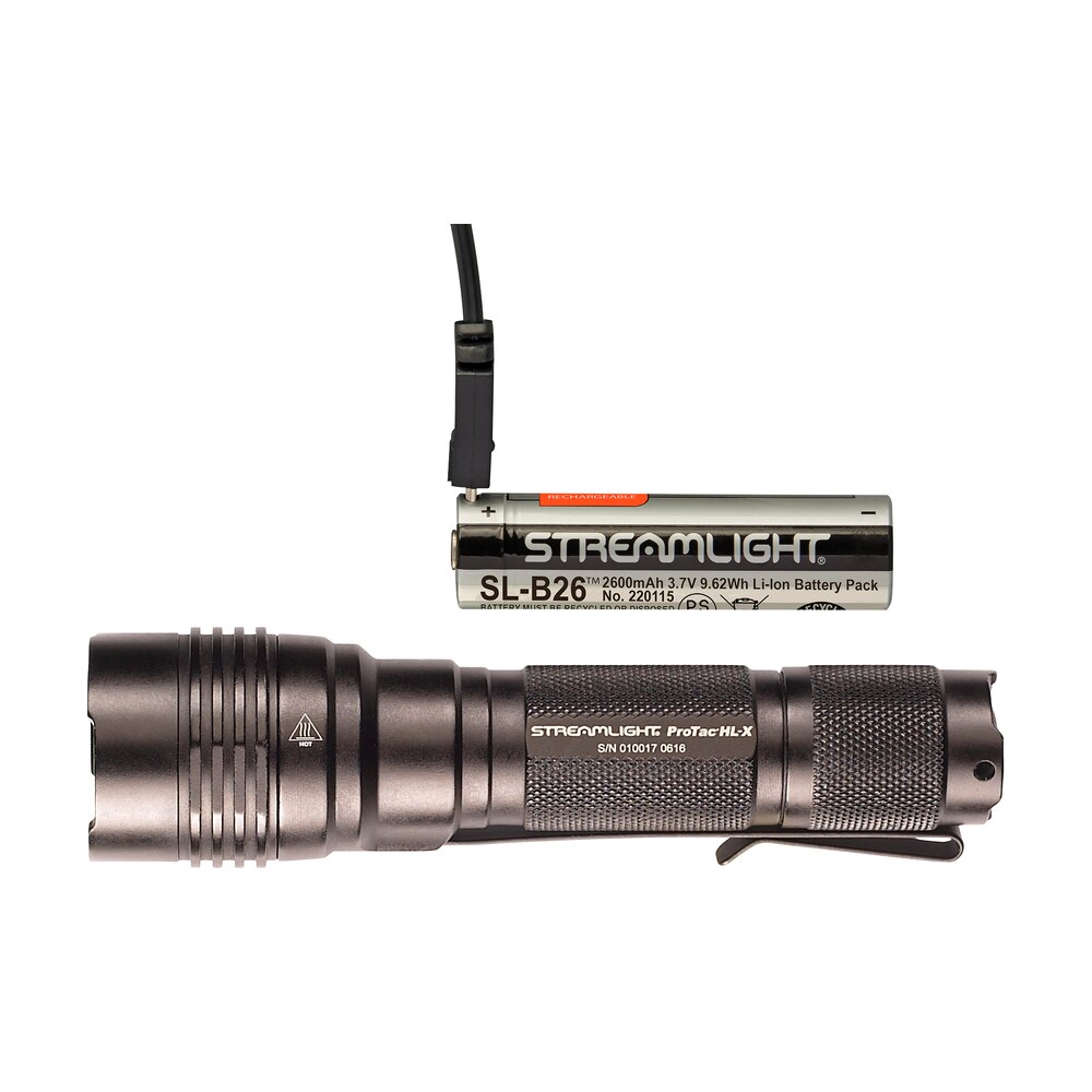 streamlight 88084 protac hl x usb flashlight black anodized 65/400/1000 lumens white led Streamlight 88084 ProTac HL-X USB Flashlight Black Anodized 65/400/1000 Lumens White LED Sports South item 100855