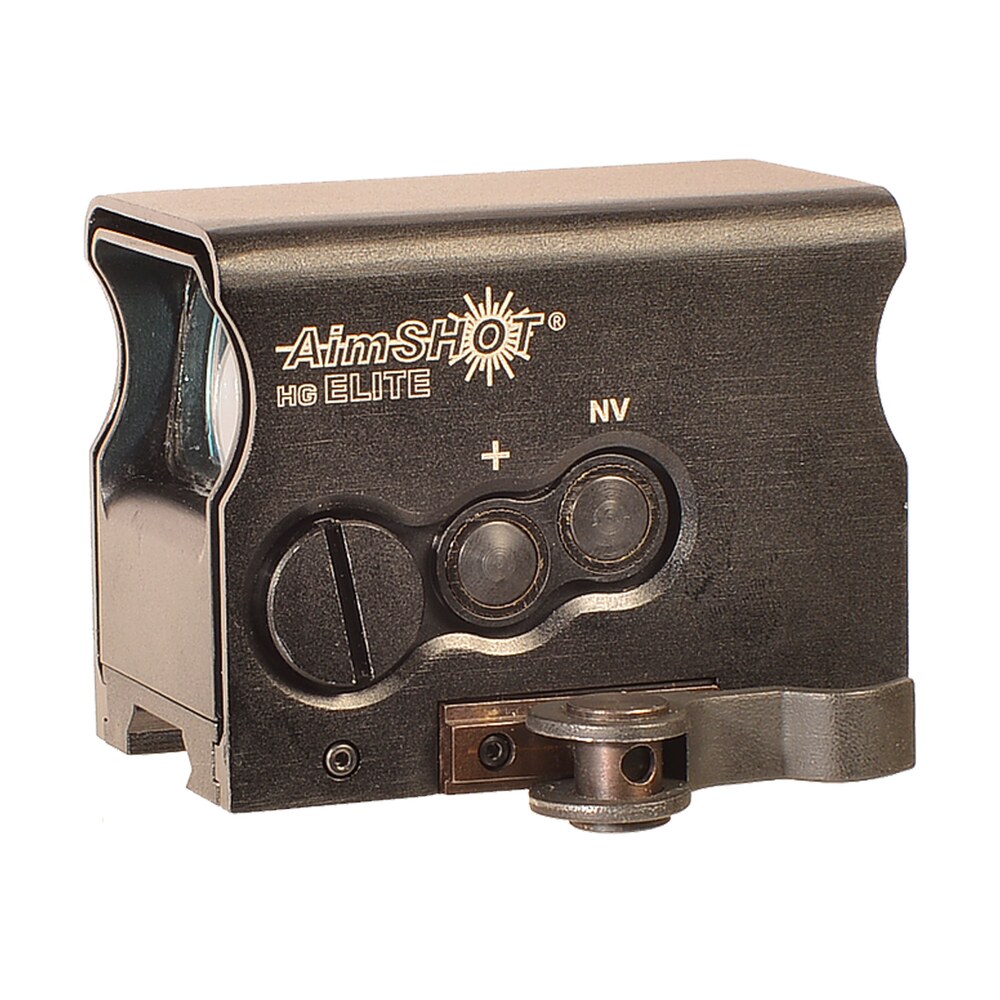 aimshot hgelitebgree hg elite black anodized 1 x 34mm green crosshair reticle AimShot HGELITEBGREE HG Elite Black Anodized 1 x 34mm Green Crosshair Reticle Sports South item 101148