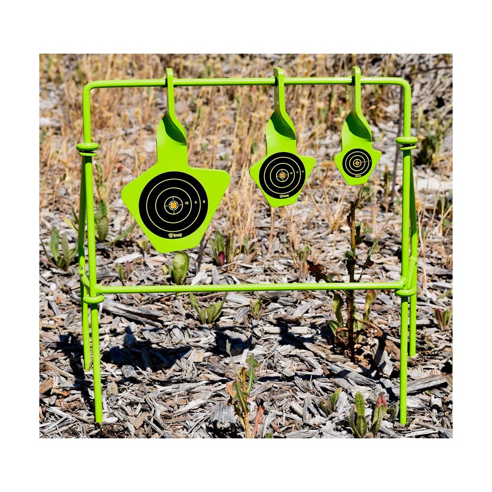 sme smest22fld spinning target handgun steel black/green bullseye illustration impact enhancement motion SME SMEST22FLD Spinning Target Handgun Steel Black/Green Bullseye Illustration Impact Sports South item 101167