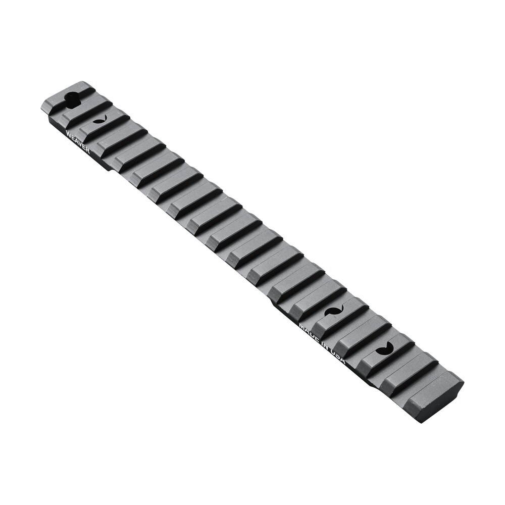 weaver mounts 99474 multi slot base extended black anodized aluminum fits mossberg patriot long action Weaver Mounts 99474 Multi-Slot Base Extended Black Anodized Aluminum Sports South item 101424
