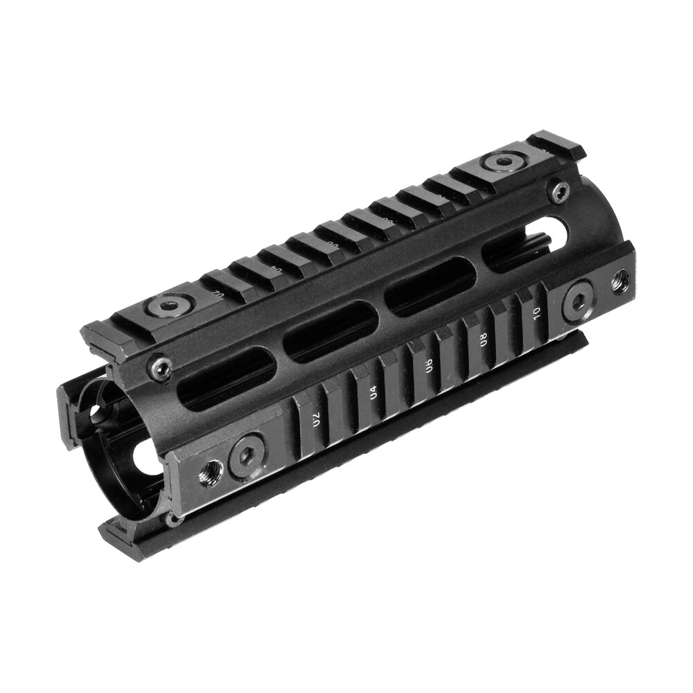 ncstar mar4s quad rail carbine length ar 15 black hardcoat anodized aluminum 6.70″ NcStar MAR4S Quad Rail Carbine Length AR-15 Black Hardcoat Anodized Aluminum 6.70" Sports South item 10143