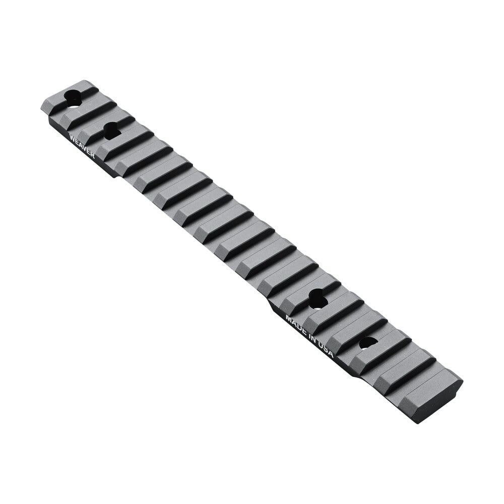 weaver mounts 99492 multi slot base extended black anodized aluminum fits extended multi slot base short action 20 moa Weaver Mounts 99492 Multi-Slot Base Extended Black Anodized Aluminum Sports South item 101436