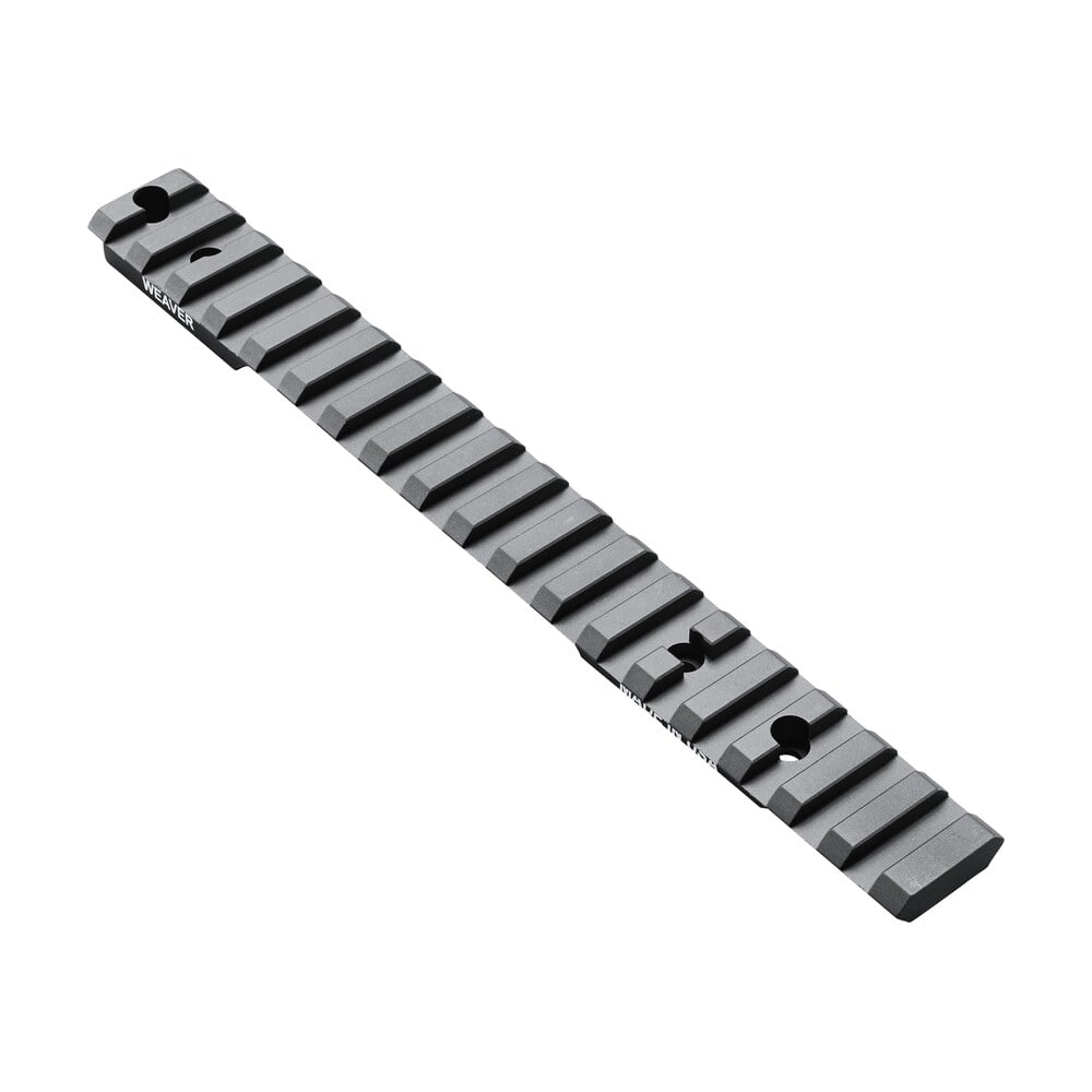 weaver mounts 99502 multi slot base extended black anodized aluminum fits remington 700/howa 1500 long action 20 moa Weaver Mounts 99502 Multi-Slot Base Extended Black Anodized Aluminum Sports South item 101438