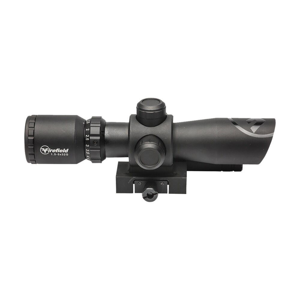 firefield ff13063 barrage w/green laser matte black 1.5 5x32mm illuminated red/green mil dot reticle/green laser Firefield FF13063 Barrage Sports South item 101532