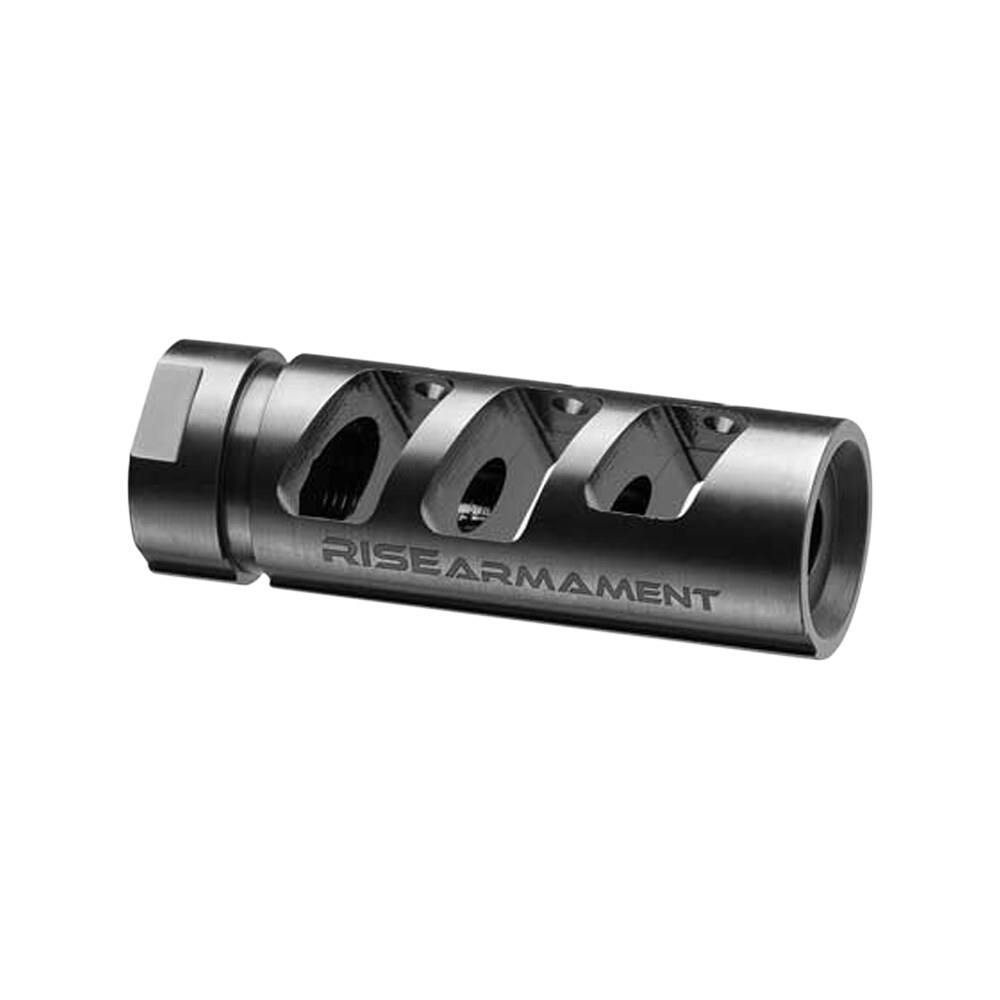 rise armament ra701223blk ra 701 compensator black nitride 416r stainless steel with 1/2" 28 tpi threads & 2.50" oal for 5.56x45mm nato ar platform Rise Armament RA701223BLK RA-701 Compensator Black Nitride 416R Stainless Steel Sports South item 101916