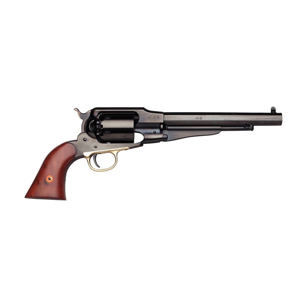 taylors & company 550777 1858 remington uberti 44 cal 6 shot percussion 8" blued octagon barrel, cylinder & frame, walnut grip Taylors & Company 550777 1858 Remington Uberti 44 Cal 6 Shot Percussion 8" Blued Octagon Sports South item 101987