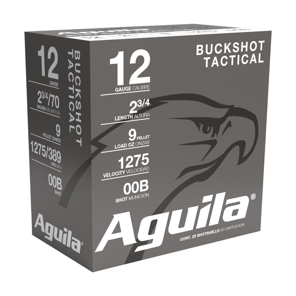 aguila 1chb1320 buckshot 12gauge 2.75" 00buck shot 25 per box/10 case Aguila 1CHB1320 Buckshot 12Gauge 2.75" 00Buck Shot 25 Per Box/10 Case Sports South item 102127
