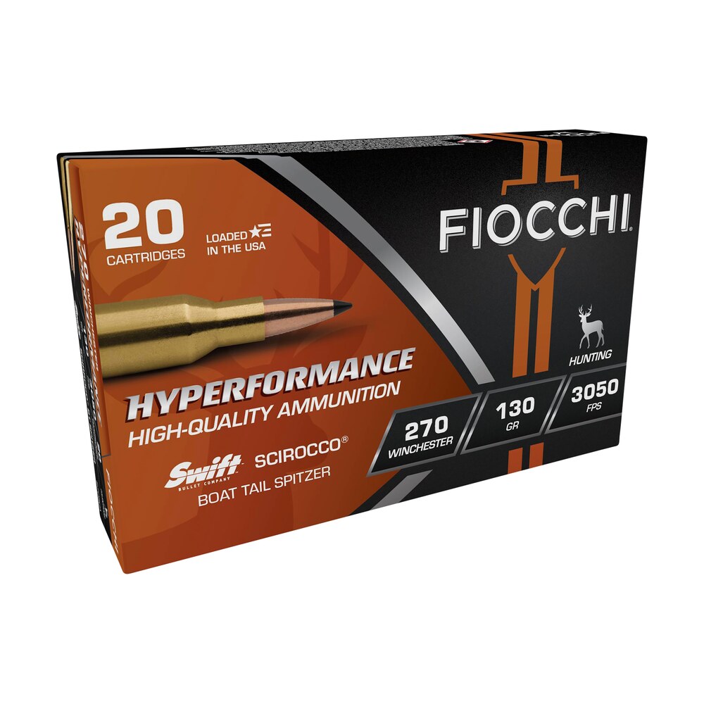 fiocchi 270sca hyperformance 270win 130gr swift scirocco ii bonded 20 per box/10 case Fiocchi 270SCA Hyperformance 270Win 130gr Swift Scirocco II Bonded 20 Per Box/10 Case Sports South item 102218