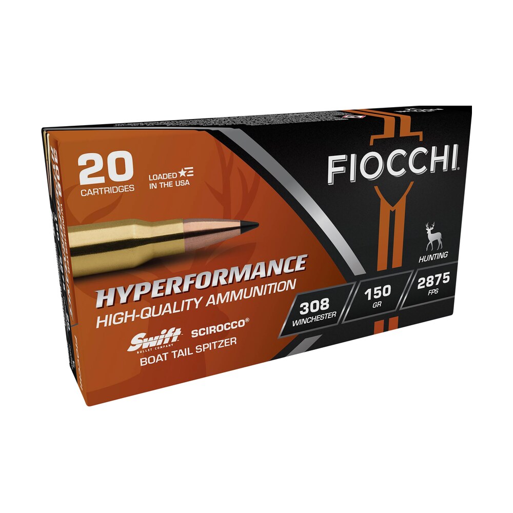 fiocchi 308sca hyperformance 308win 150gr swift scirocco ii bonded 20 per box/10 case Fiocchi 308SCA Hyperformance 308Win 150gr Swift Scirocco II Bonded 20 Per Box/10 Case Sports South item 102222