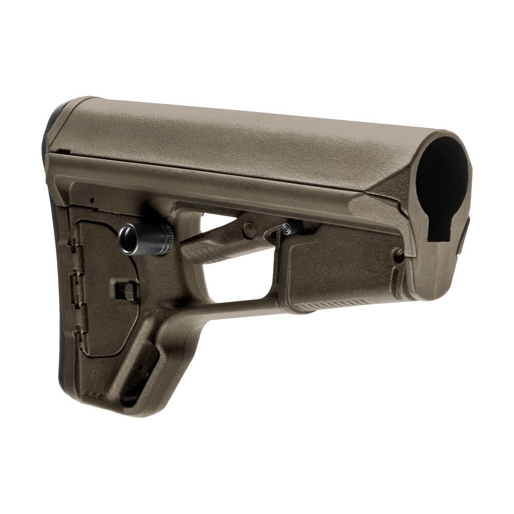 magpul mag378 odg acs l carbine stock od green synthetic for ar 15, m16, m4 with mil spec tube (tube not included) Magpul MAG378-ODG ACS-L Carbine Stock OD Green Synthetic for AR-15, M16, M4 Sports South item 10264
