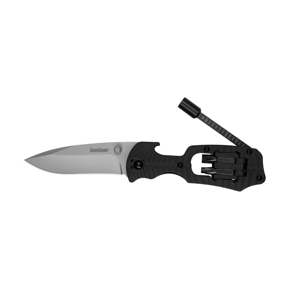 kershaw 1920 select fire folding 8cr13mov ss 7.60" long plain blade black glass filled nylon handle Kershaw 1920 Select Fire Folding 8Cr13MoV SS 7.60" Long Plain Blade Black Glass-Filled Nylon Sports South item 102985