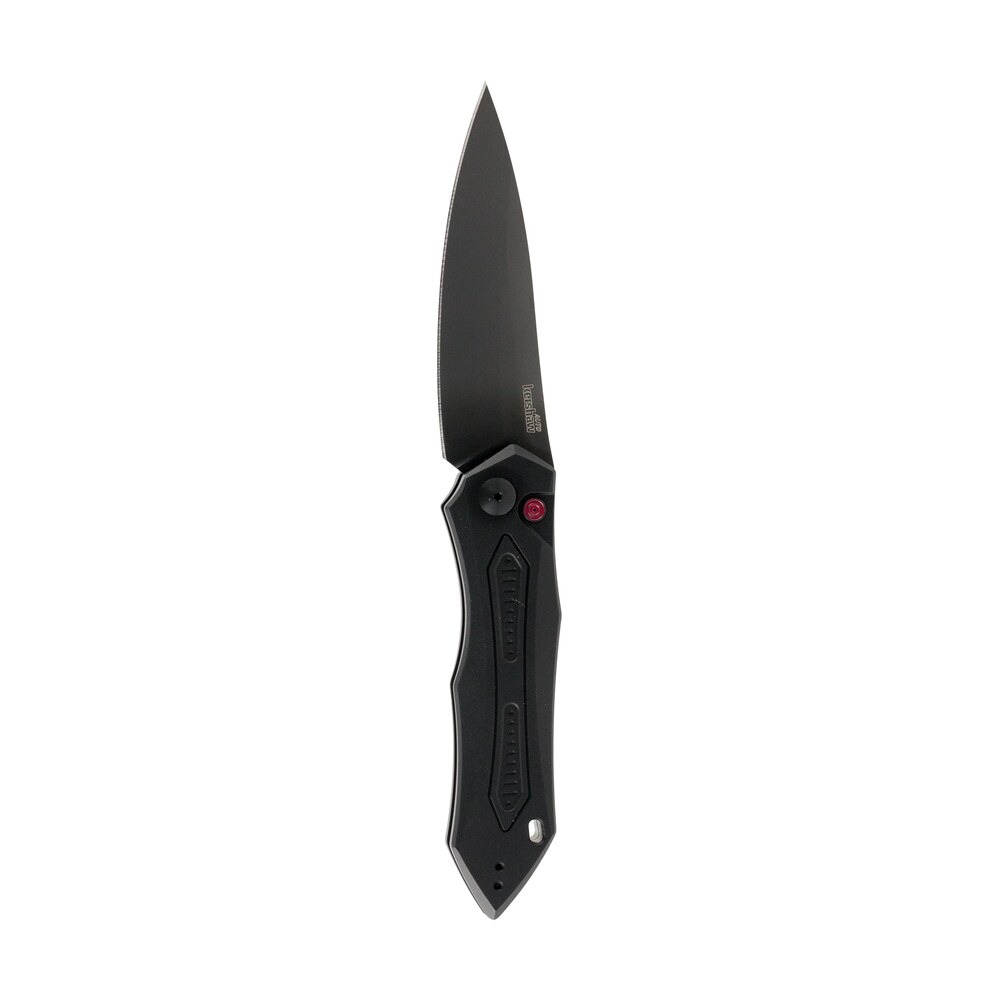 kershaw 7800blk launch 6 3.75" folding drop point plain black dlc cpm 154 ss blade black anodized aluminum handle includes pocket clip Kershaw 7800BLK Launch 6 3.75" Folding Drop Point Plain Black DLC CPM 154 SS Blade Black Sports South item 102996