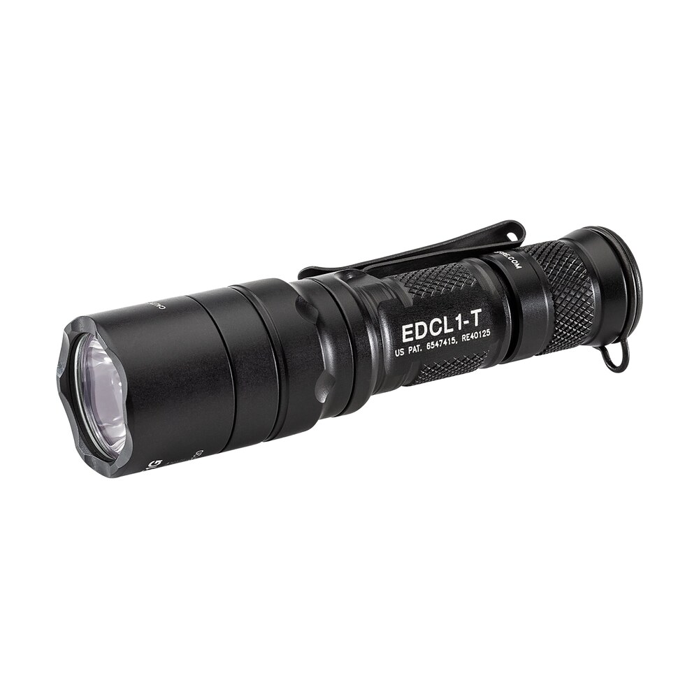 surefire edcl1t everyday carry light 1 black anodized 5/500 lumens white led SureFire EDCL1T Everyday Carry Light 1 Black Anodized 5/500 Lumens White LED Sports South item 103132