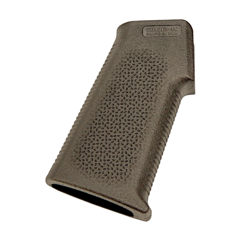 magpul mag438 odg moe k grip aggressive textured od green polymer for ar 15, ar 10, m4, m16, m110, sr25 Magpul MAG438-ODG MOE-K Grip Aggressive Textured OD Green Polymer for AR-15, AR-10, M4, M16, Sports South item 10317