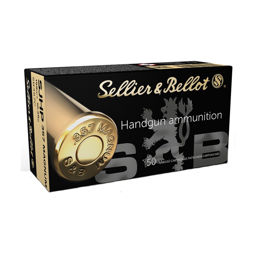 sellier & bellot sb357c handgun 357mag 158gr semi jacketed hollow point 50 per box/20 case Sellier & Bellot SB357C Handgun 357Mag 158gr Semi Jacketed Hollow Point 50 Per Box/20 Case Sports South item 103197