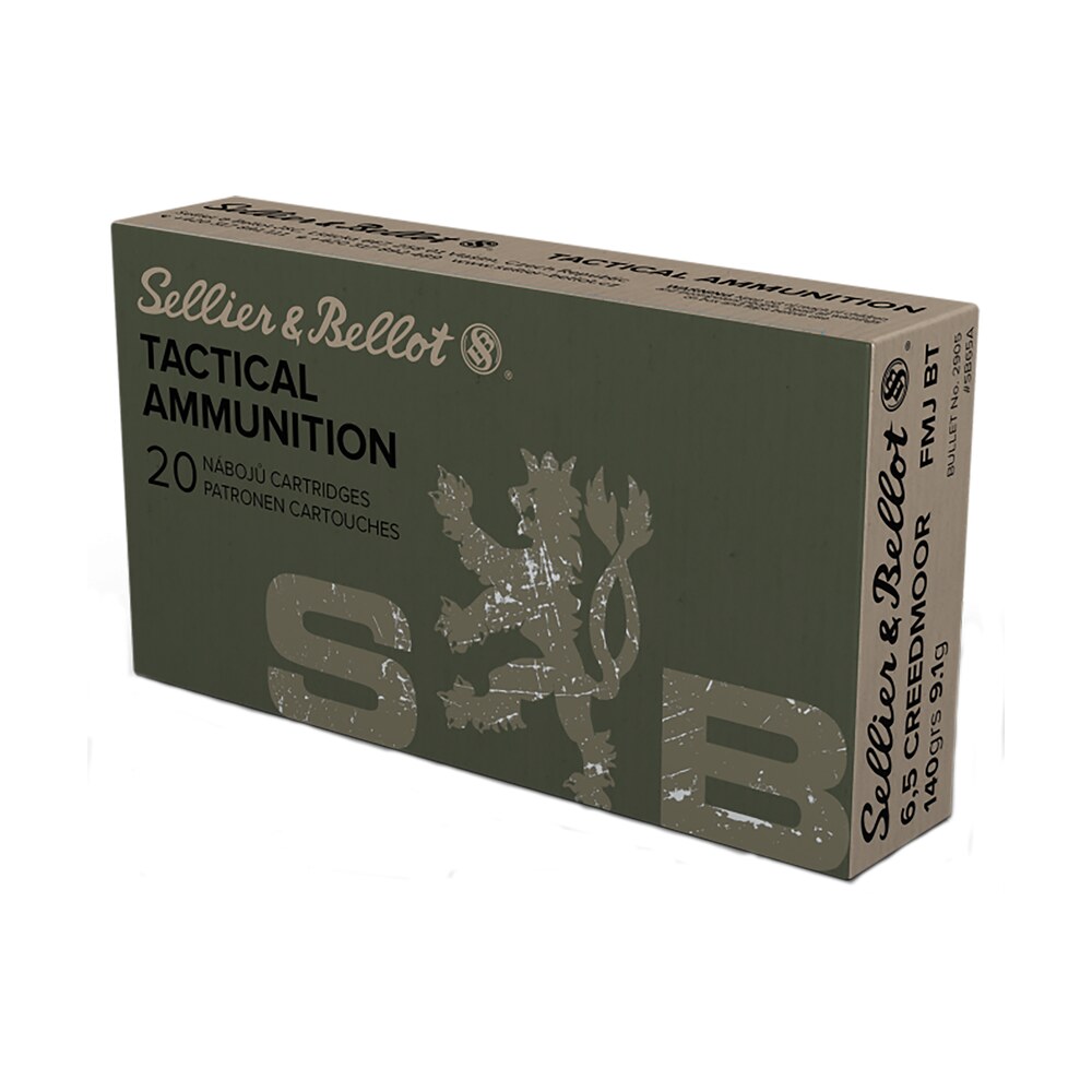 sellier & bellot sb65a rifle 6.5creedmoor 140gr full metal jacket boat tail 20 per box/25 case Sellier & Bellot SB65A Rifle 6.5Creedmoor 140gr Full Metal Jacket Boat Tail 20 Per Box/25 Sports South item 103204