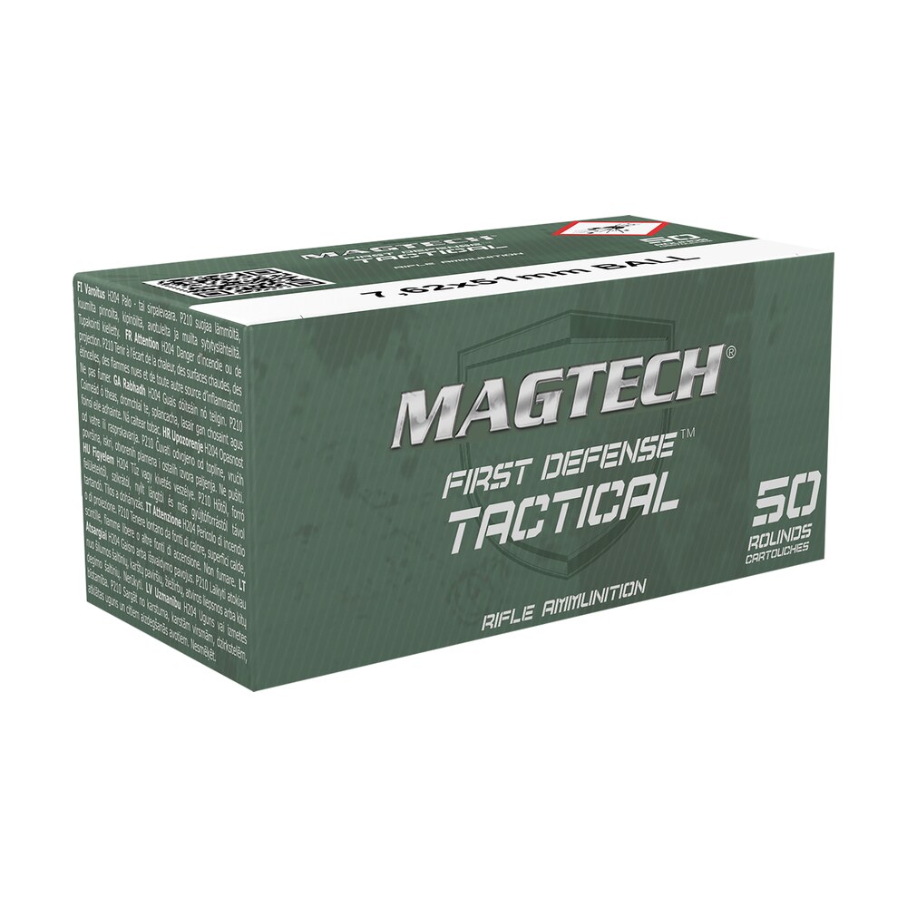 magtech 762a tactical/training 7.62x51mmnato 147gr full metal jacket 50 per box/8 case Magtech 762A Tactical/Training 7.62x51mmNATO 147gr Full Metal Jacket 50 Per Box/8 Case Sports South item 103213
