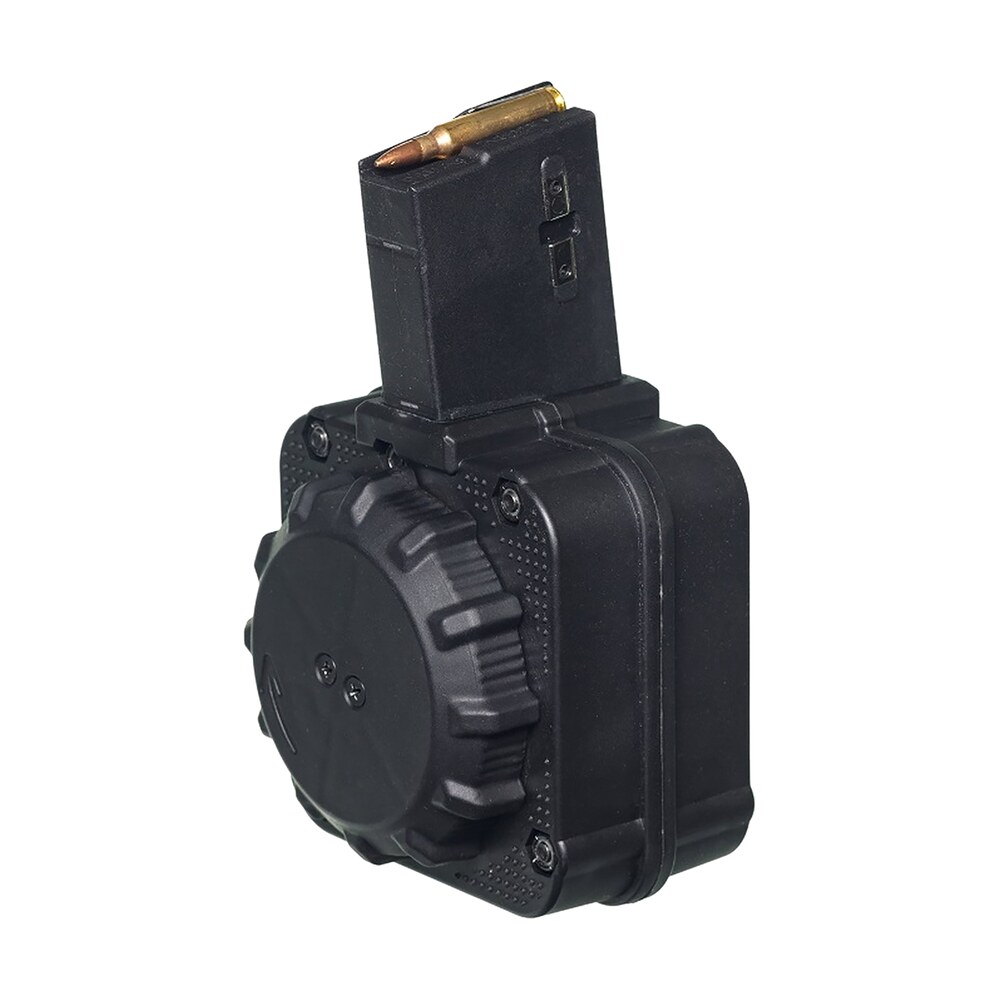 promag drma8 standard 65rd drum 5.56x45mm fits ar 15 black dupont zytel polymer ProMag DRMA8 Standard 65rd Drum 5.56x45mm Sports South item 103299