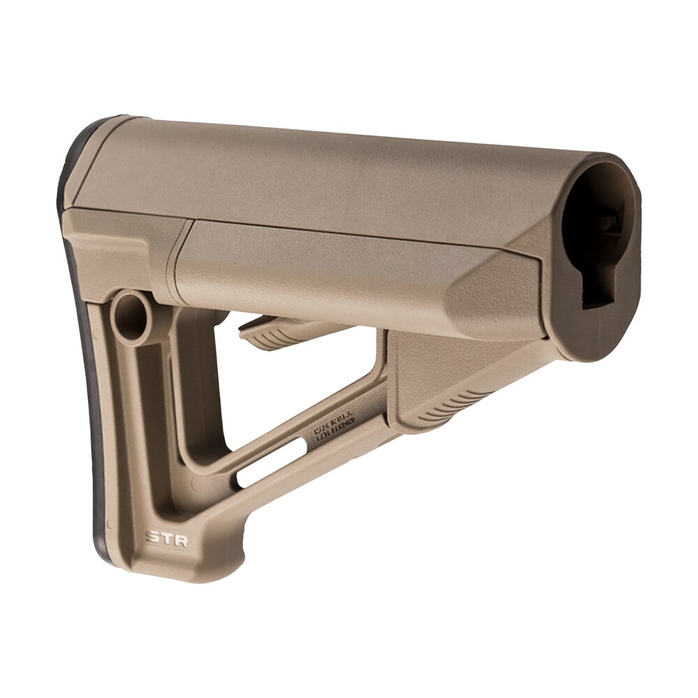 magpul mag470 fde str carbine stock flat dark earth synthetic for ar 15, m16, m4 with mil spec tube (tube not included) Magpul MAG470-FDE STR Carbine Stock Flat Dark Earth Synthetic for AR-15, M16, M4 Sports South item 10333