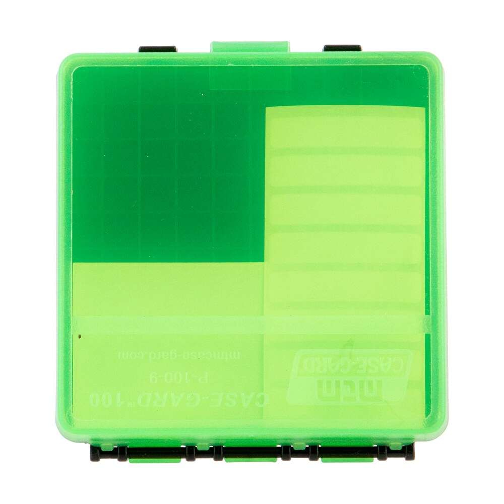 mtm case gard p100916t case gard p 100 multi caliber handgun clear green polypropylene 100rd MTM Case-Gard P100916T Case-Gard P-100 Multi-Caliber Handgun Clear Green Polypropylene 100rd Sports South item 103691