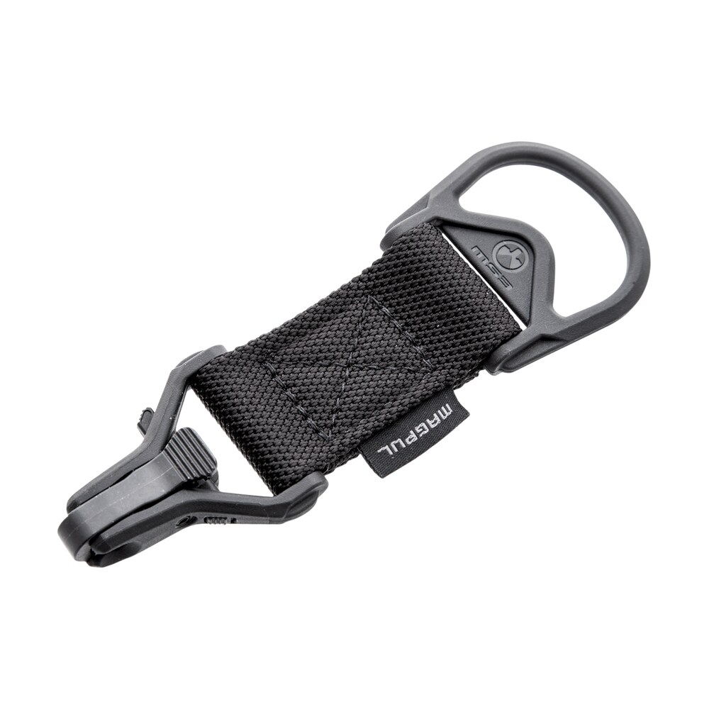magpul mag516 blk ms1/ms3 sling adapter made of steel with black melonite finish, polymer hardware, nylon 1.25″ webbing & two to one point design for ar 15, m4 & m16 Magpul MAG516-BLK MS1/MS3 Sling Adapter made of Steel Sports South item 10405