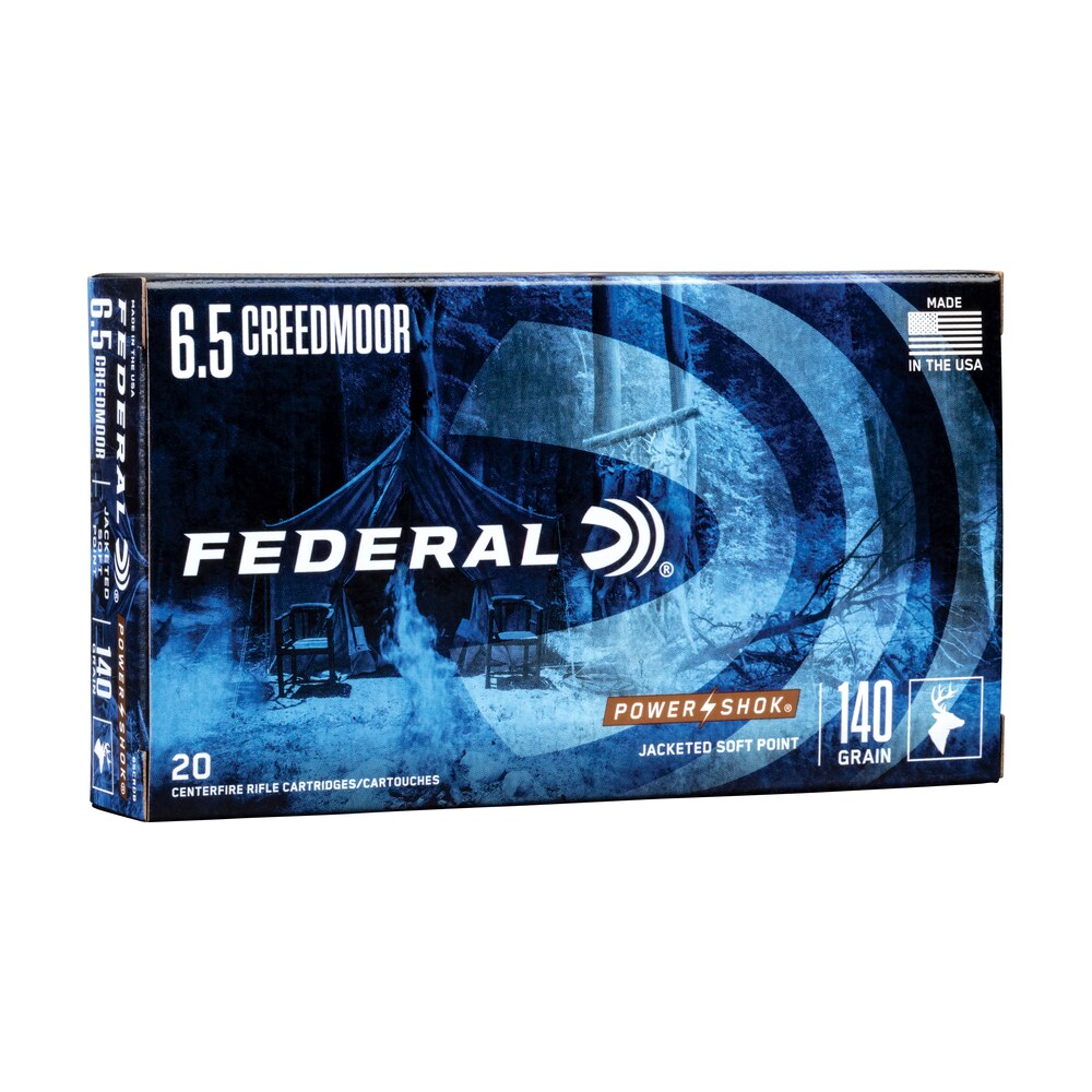 federal 65crdb power shok 6.5creedmoor 140gr jacketed soft point 20 per box/10 case Federal 65CRDB Power-Shok 6.5Creedmoor 140gr Jacketed Soft Point 20 Per Box/10 Case Sports South item 104078