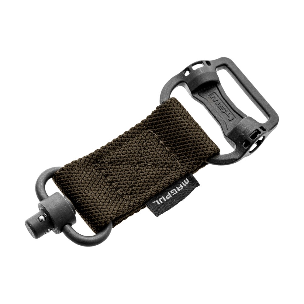 magpul mag519 rgr ms1/ms4 sling adapter made of steel with maganese phosphate ranger green finish, polymer hardware, nylon 1.25″ webbing & two to one point design for ar 15, m4, m16, ak platform & akm Magpul MAG519-RGR MS1/MS4 Sling Adapter made of Steel Sports South item 10418