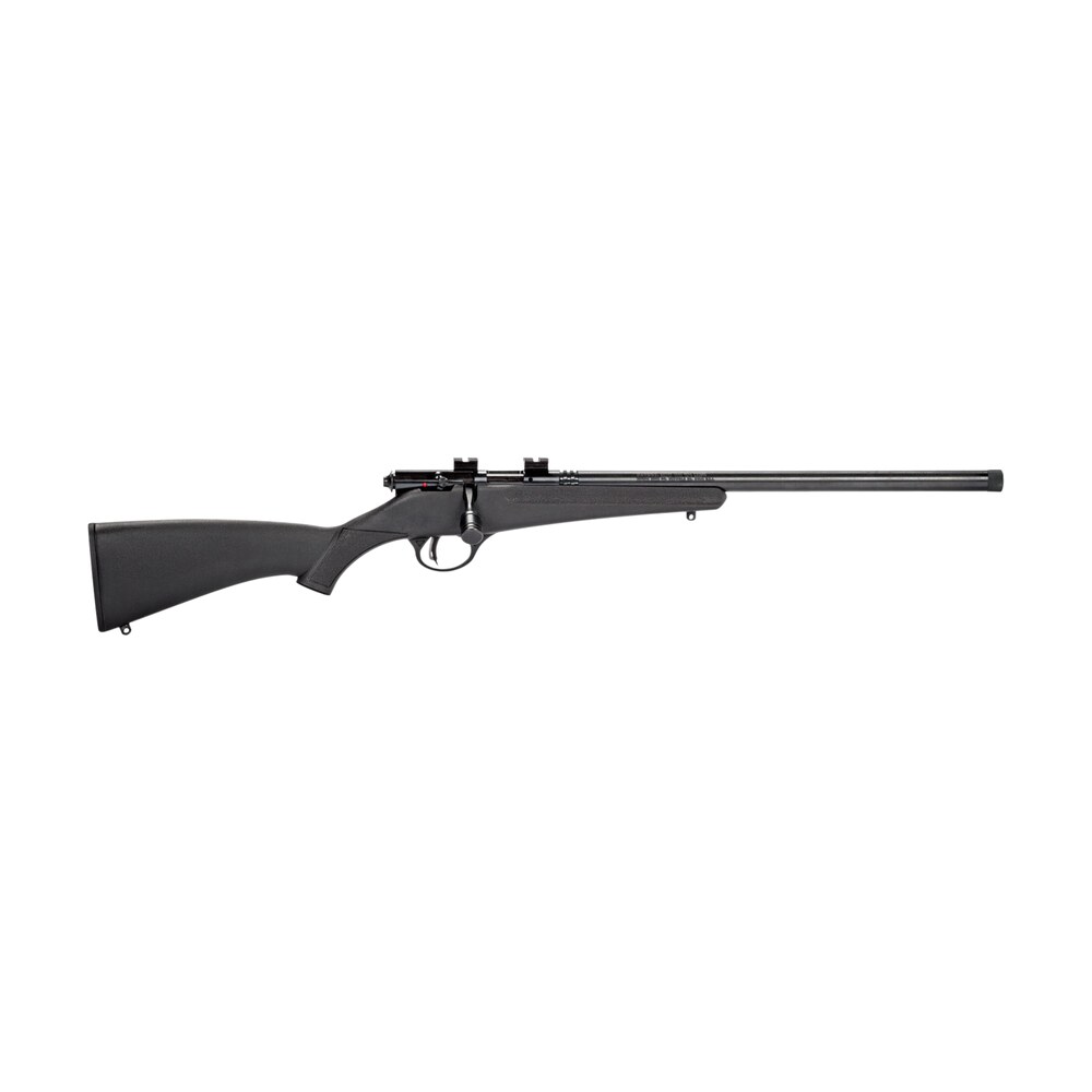 savage arms 13834 rascal flv sr youth 22 lr 1rd 16.12" matte blued heavy barrel, matte blued carbon steel receiver, black synthetic stock, right hand Savage Arms 13834 Rascal FLV-SR Youth 22 LR 1rd 16.12" Matte Blued Heavy Sports South item 104508