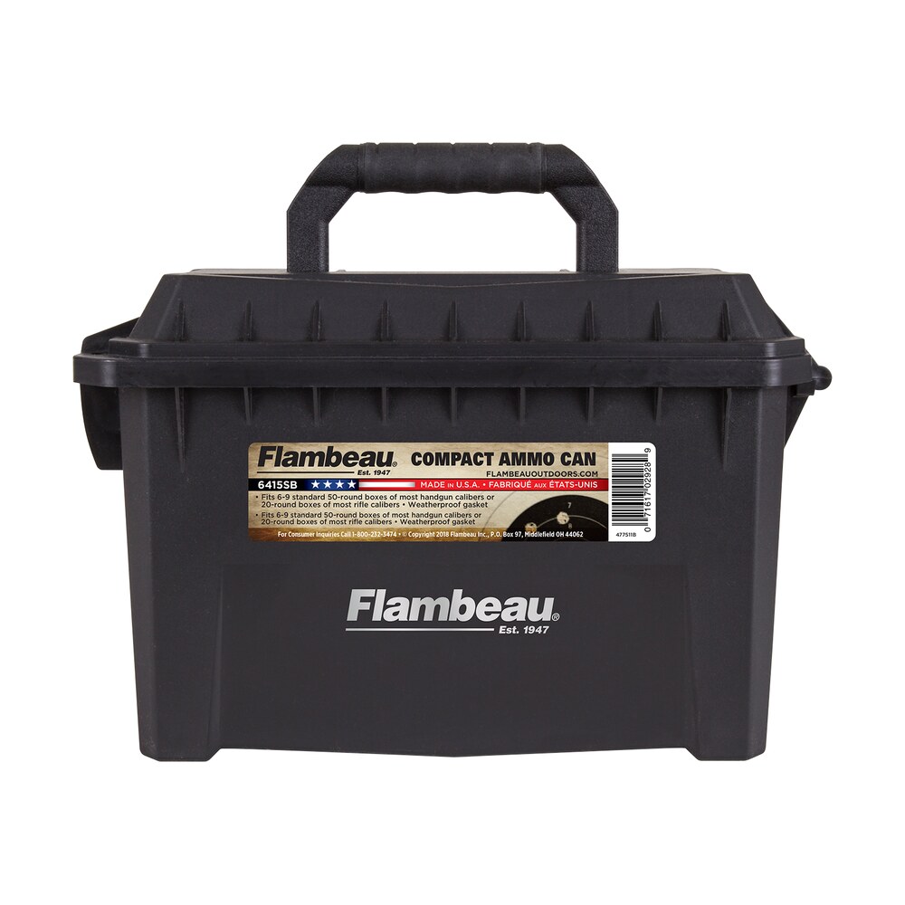 flambeau 6415sb compact ammo can 223rem/5.56nato black 20rd boxes Flambeau 6415SB Compact Ammo Can 223Rem/5.56NATO Black 20rd Boxes Sports South item 104695