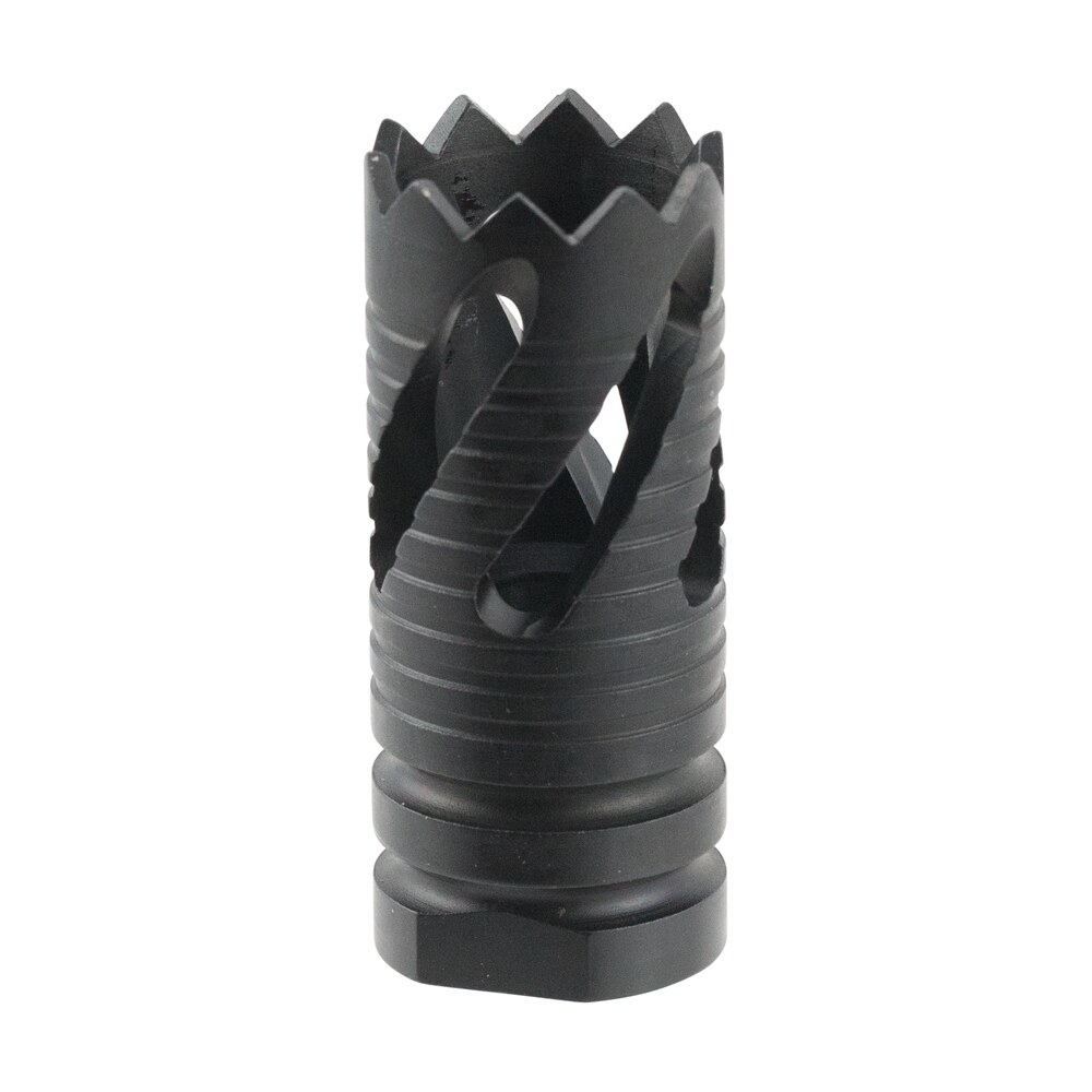 tacfire mz10213b thread crown muzzle brake black oxide steel with 5/8" 24 tpi threads & 2.05" oal for 308 win ar 10 TacFire MZ10213B Thread Crown Muzzle Brake Black Oxide Steel Sports South item 104777