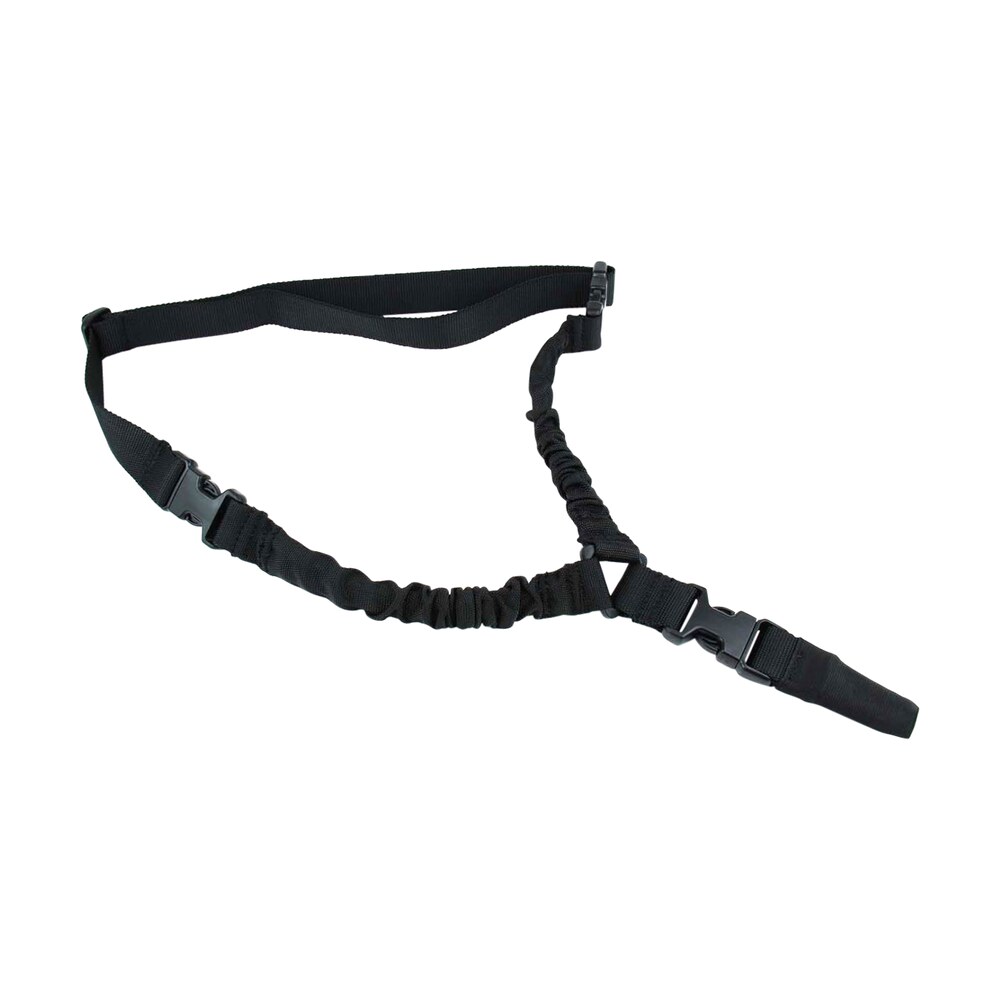 tacfire sl002b one point sling black nylon 30" 40" oal adjustable double bungee rifle TacFire SL002B One Point Sling Black Nylon 30"-40" OAL Adjustable Double Bungee Rifle Sports South item 104797