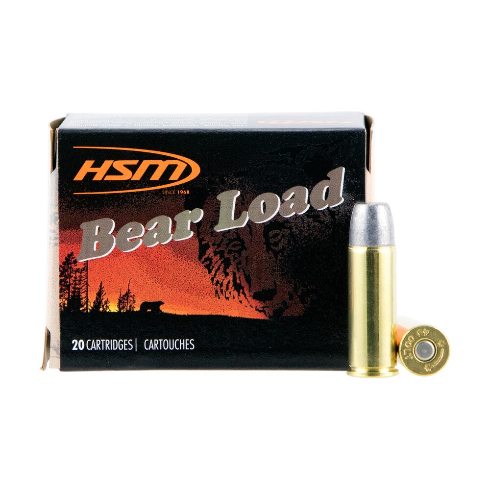hsm 45c7n20 bear load 45 colt 325 gr wide flat nose 20 per box/ 20 case HSM 45C7N20 Bear Load 45 Colt 325 gr Wide Flat Nose 20 Per Box/ 20 Case Sports South item 104844