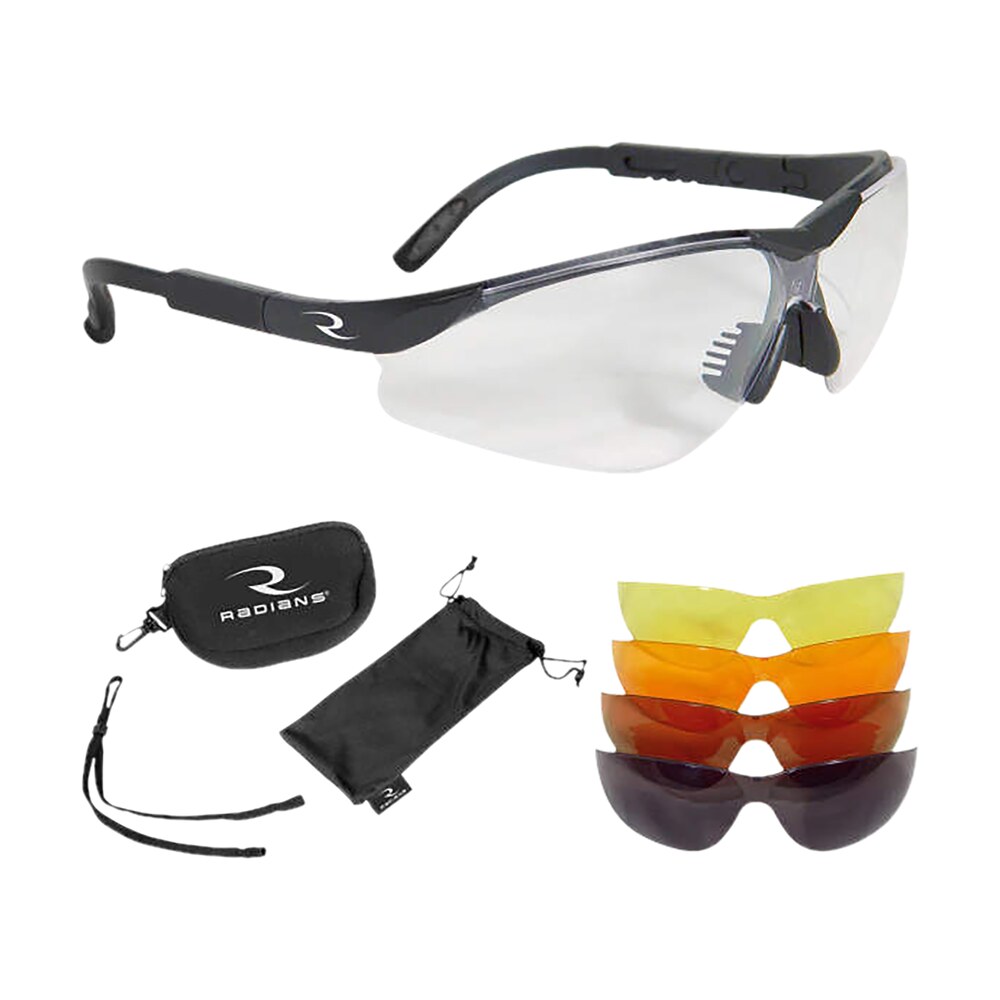 radians t85rc t 85 shooting glass kit adult clear/smoke gray/amber/copper/orange lens polycarbonate black frame Radians T85RC T-85 Shooting Glass Kit Adult Clear/Smoke Gray/Amber/Copper/Orange Lens Sports South item 104939