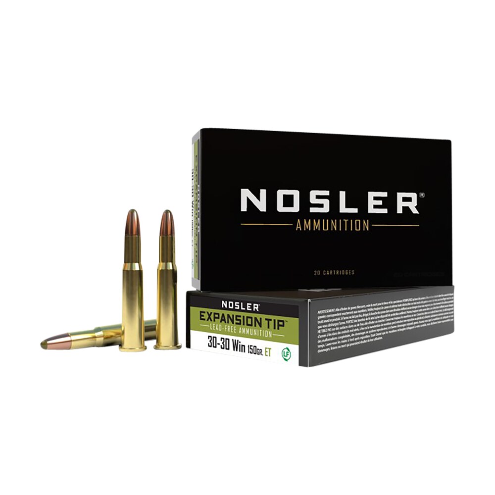 nosler 40670 e tip 30 30win 150gr e tip lead free 20 per box/10 case Nosler 40670 E-Tip 30-30Win 150gr E Tip Lead Free 20 Per Box/10 Case Sports South item 105080