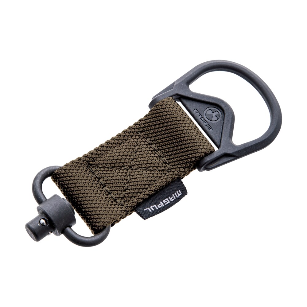 magpul mag517 coy ms1/ms3 qd sling adapter made of steel with maganese phosphate coyote finish, polymer hardware, nylon 1.25″ webbing & two to one point design for ar 15, m4, m16, ak platform & akm Magpul MAG517-COY MS1/MS3 QD Sling Adapter made of Steel Sports South item 10511