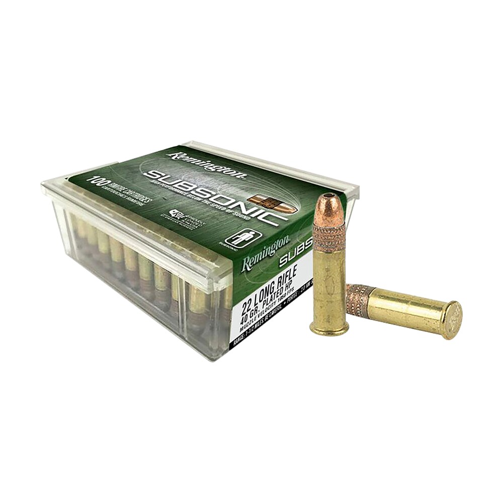 remington ammunition 21137 subsonic rimfire 22lr 40gr hollow point 100 per box/50 case Remington Ammunition 21137 Subsonic Rimfire 22LR 40gr Hollow Point 100 Per Box/50 Case Sports South item 105323