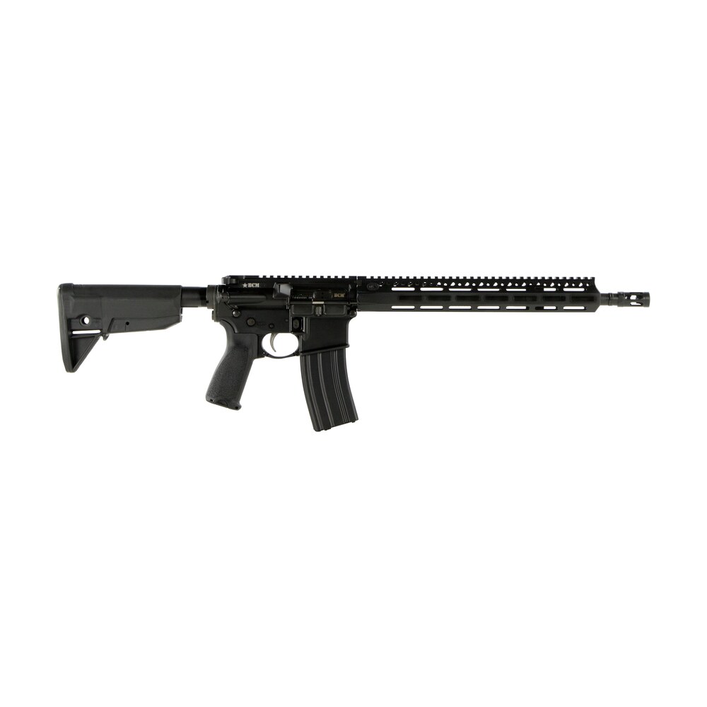 bcm 780750 recce 14 mcmr 223 rem/5.56x45mm nato 30+1 14.50" steel chrome lined barrel, mod 3 compensator, anodized 7075 t6 aluminum receiver, synthetic 6 position stock, ambidextrous safety BCM 780750 RECCE-14 MCMR 223 Rem/5.56x45mm NATO 30+1 14.50" Steel Chrome Lined Sports South item 105512