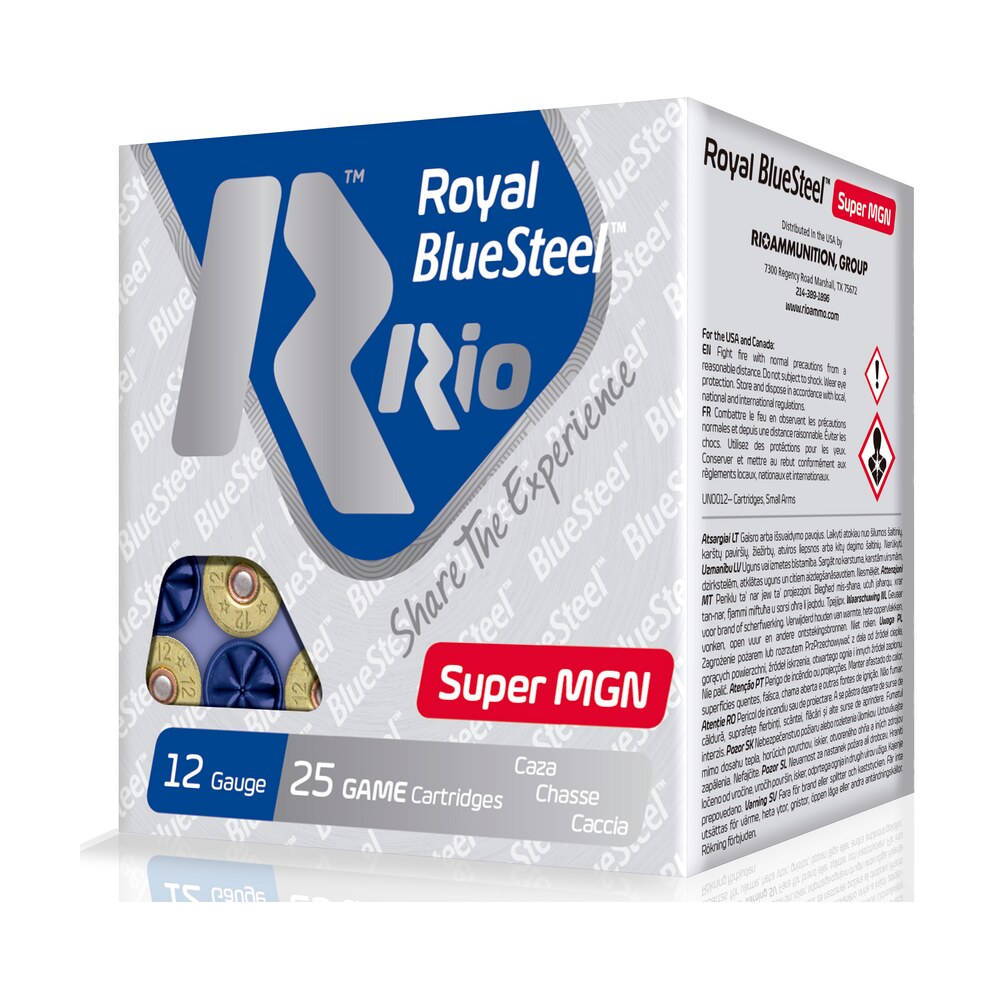 rio ammunition rbssm40bb bluesteel royal 12gauge 3.50" 1 3/8oz bb shot 25 per box/10 case Rio Ammunition RBSSM40BB BlueSteel Royal 12Gauge 3.50" 1 3/8oz BB Shot 25 Per Box/10 Case Sports South item 105586